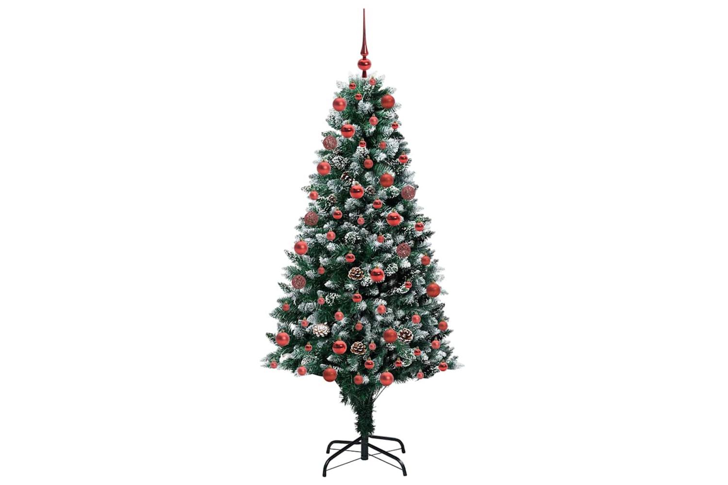 Vidaxl Artificial Christmas Tree With 300 Leds With Stand Green 180 Cm-4