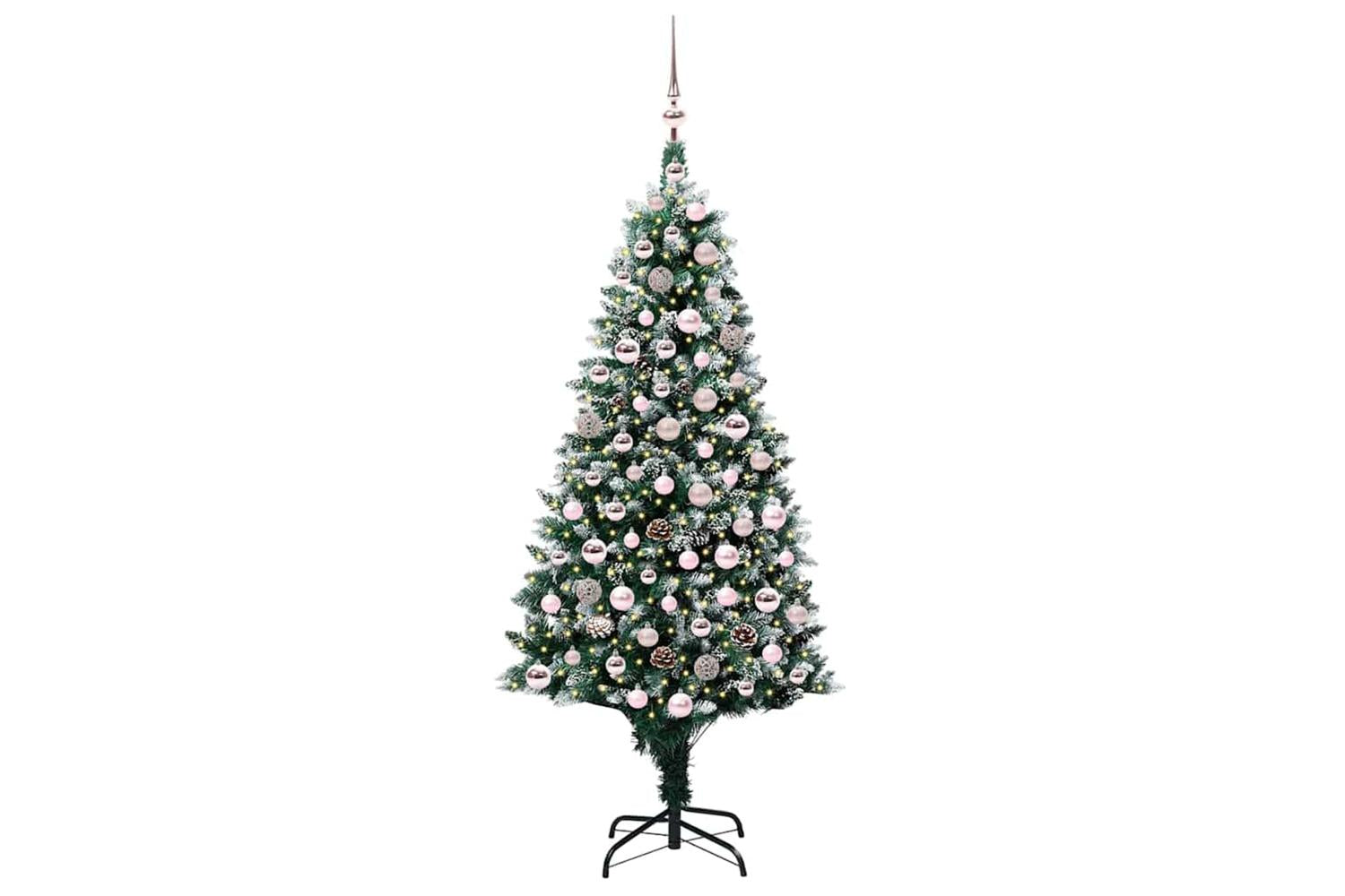 Vidaxl Artificial Christmas Tree With 300 Leds With Stand Green 180 Cm-3
