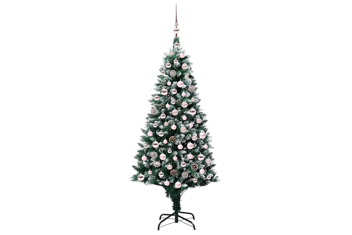 Vidaxl Artificial Christmas Tree With 300 Leds With Stand Green 180 Cm-4