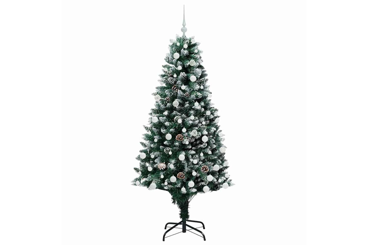 Vidaxl Artificial Christmas Tree With 300 Leds With Stand Green 180 Cm-4