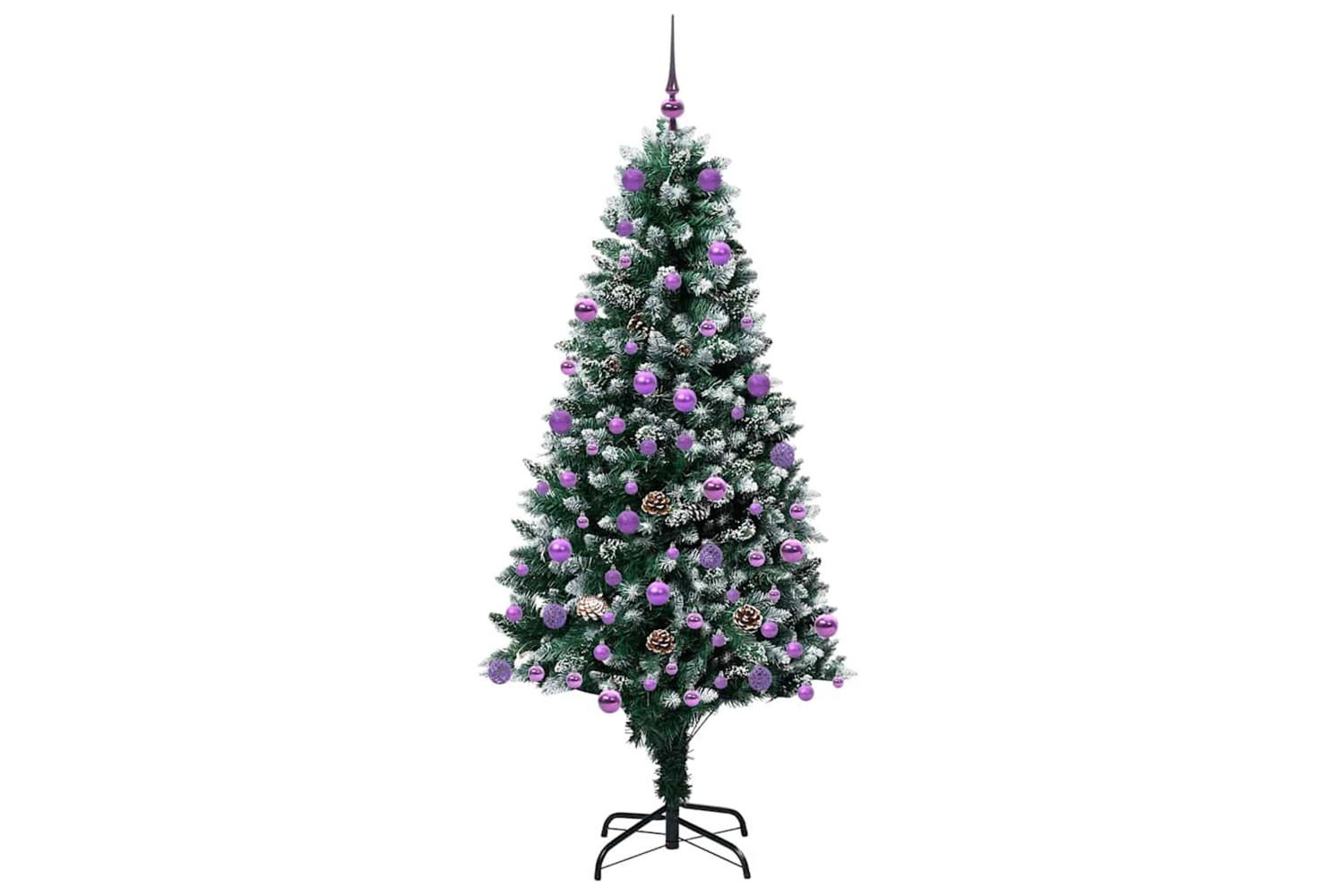 Vidaxl Artificial Christmas Tree With 300 Leds With Stand Green 180 Cm-4