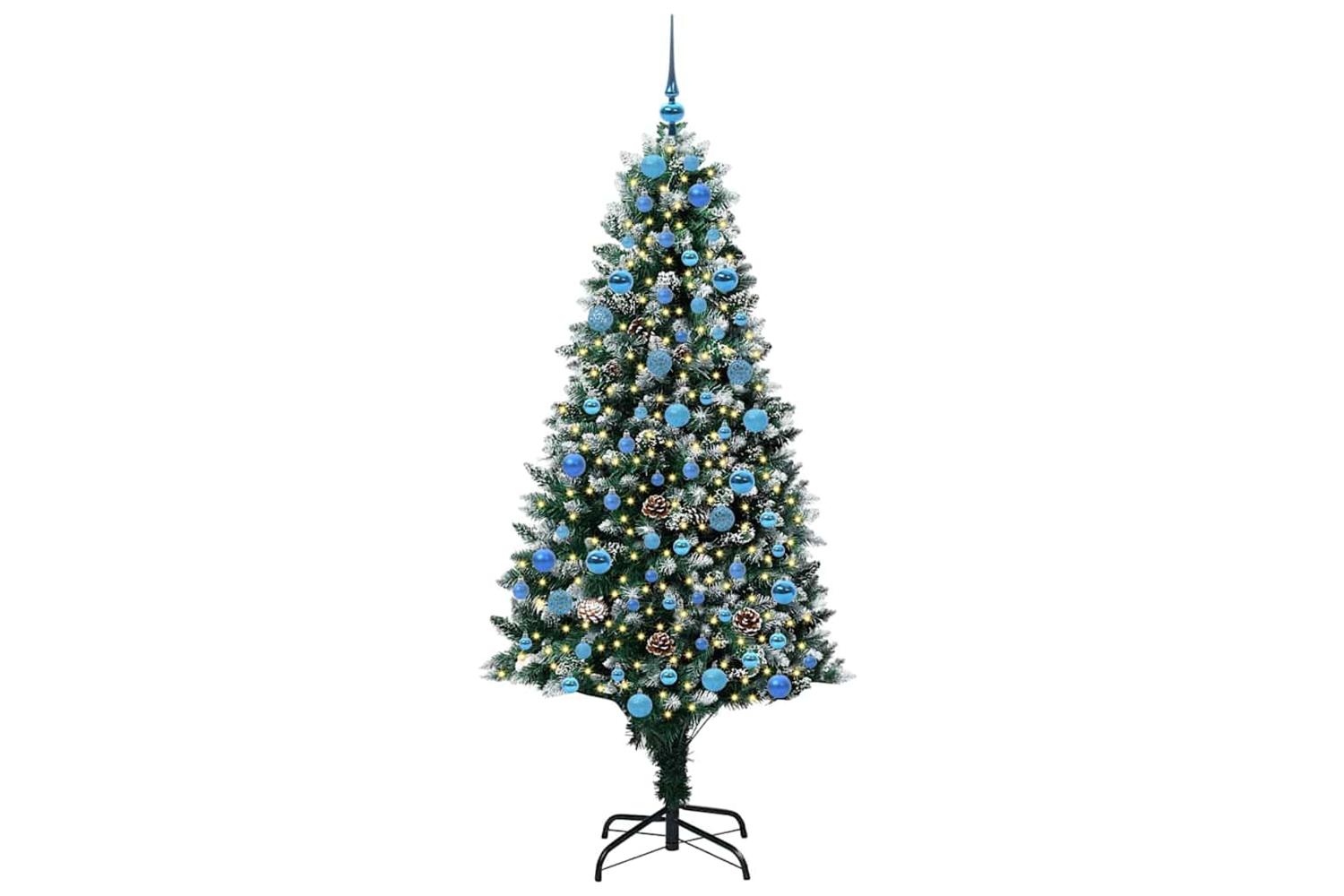 Vidaxl Artificial Christmas Tree With 300 Leds With Stand Green 180 Cm-3