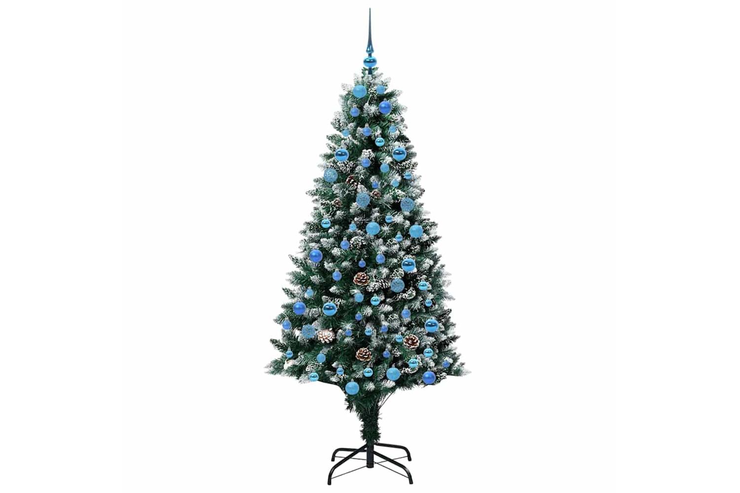 Vidaxl Artificial Christmas Tree With 300 Leds With Stand Green 180 Cm-4