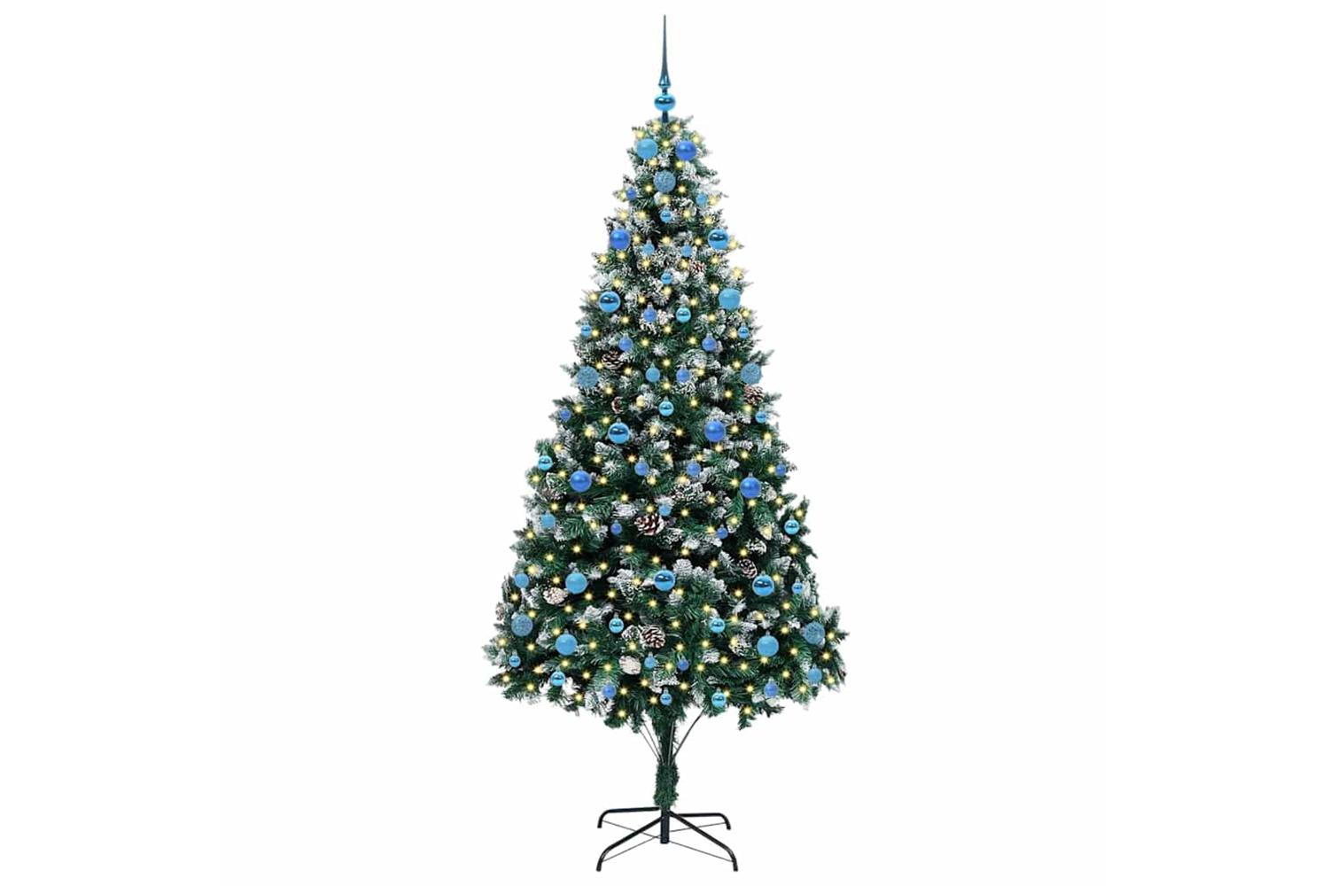Vidaxl Artificial Christmas Tree With 300 Leds With Stand Green 210 Cm-3