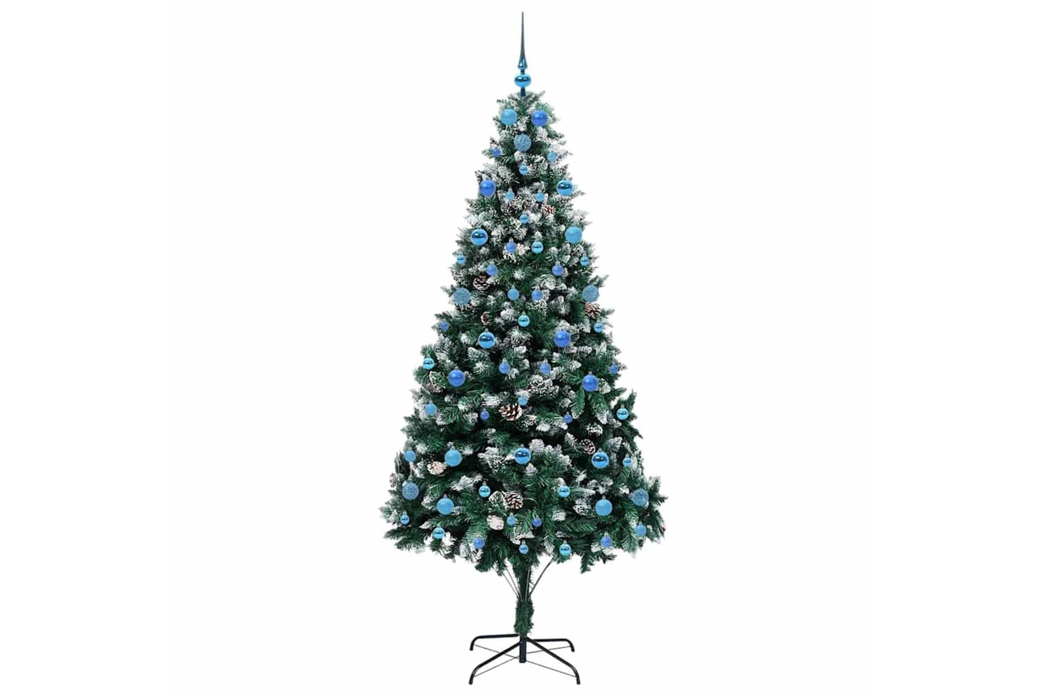 Vidaxl Artificial Christmas Tree With 300 Leds With Stand Green 210 Cm-4
