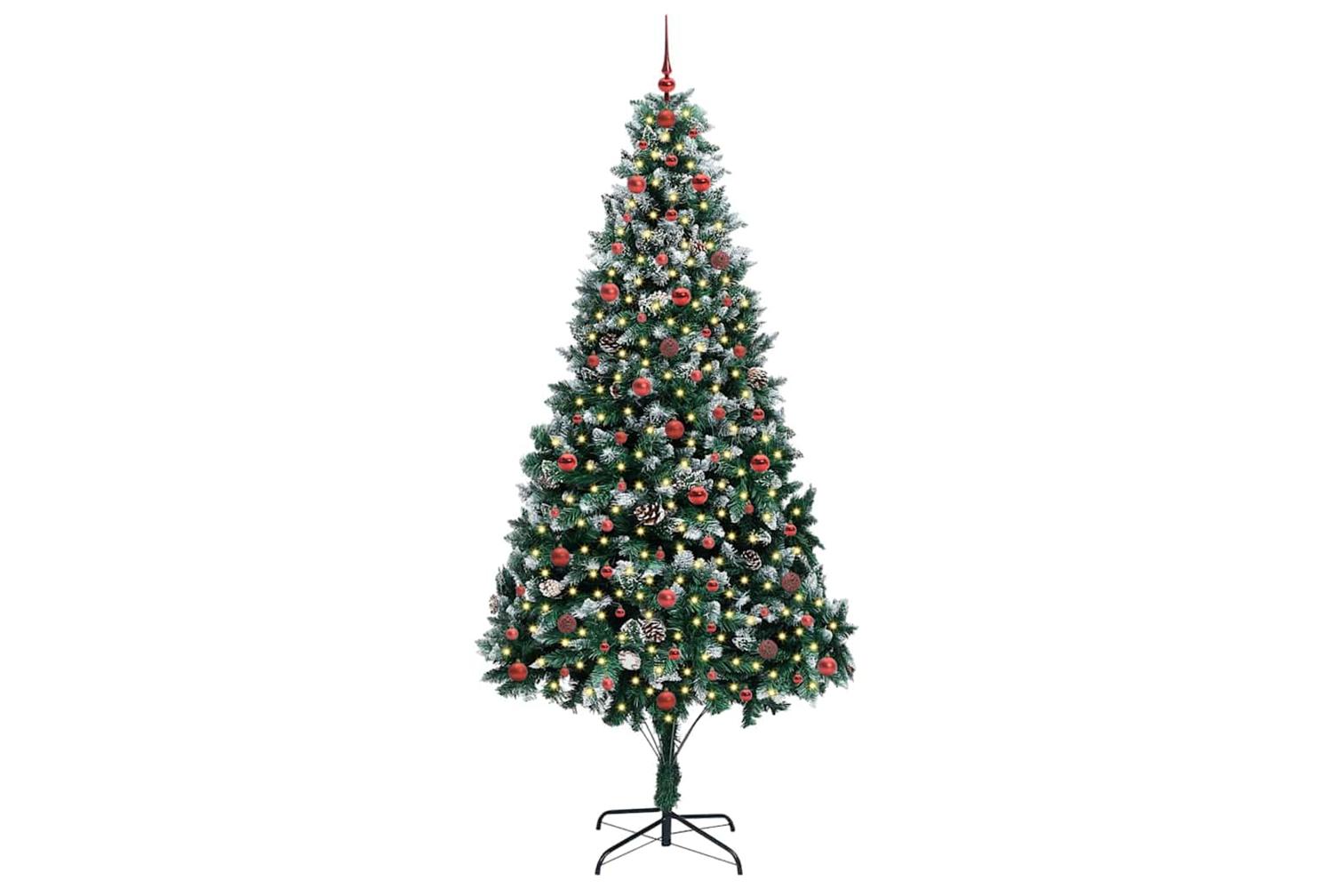 Vidaxl Artificial Christmas Tree With 300 Leds With Stand Green 240 Cm-3