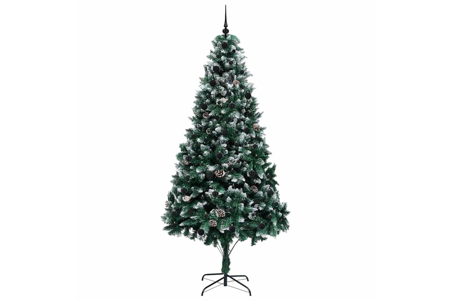 Vidaxl Artificial Christmas Tree With 300 Leds With Stand Green 240 Cm-4