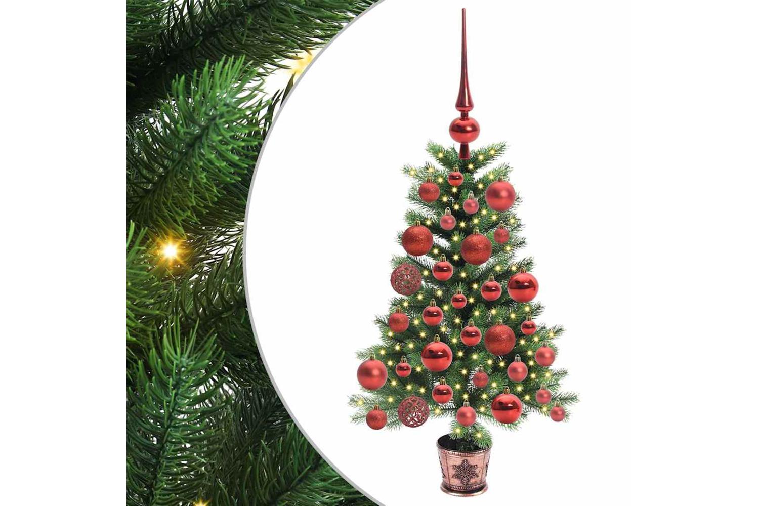 Vidaxl Christmas Tree With 150 Leds With Stand Green 65 Cm Pe-2