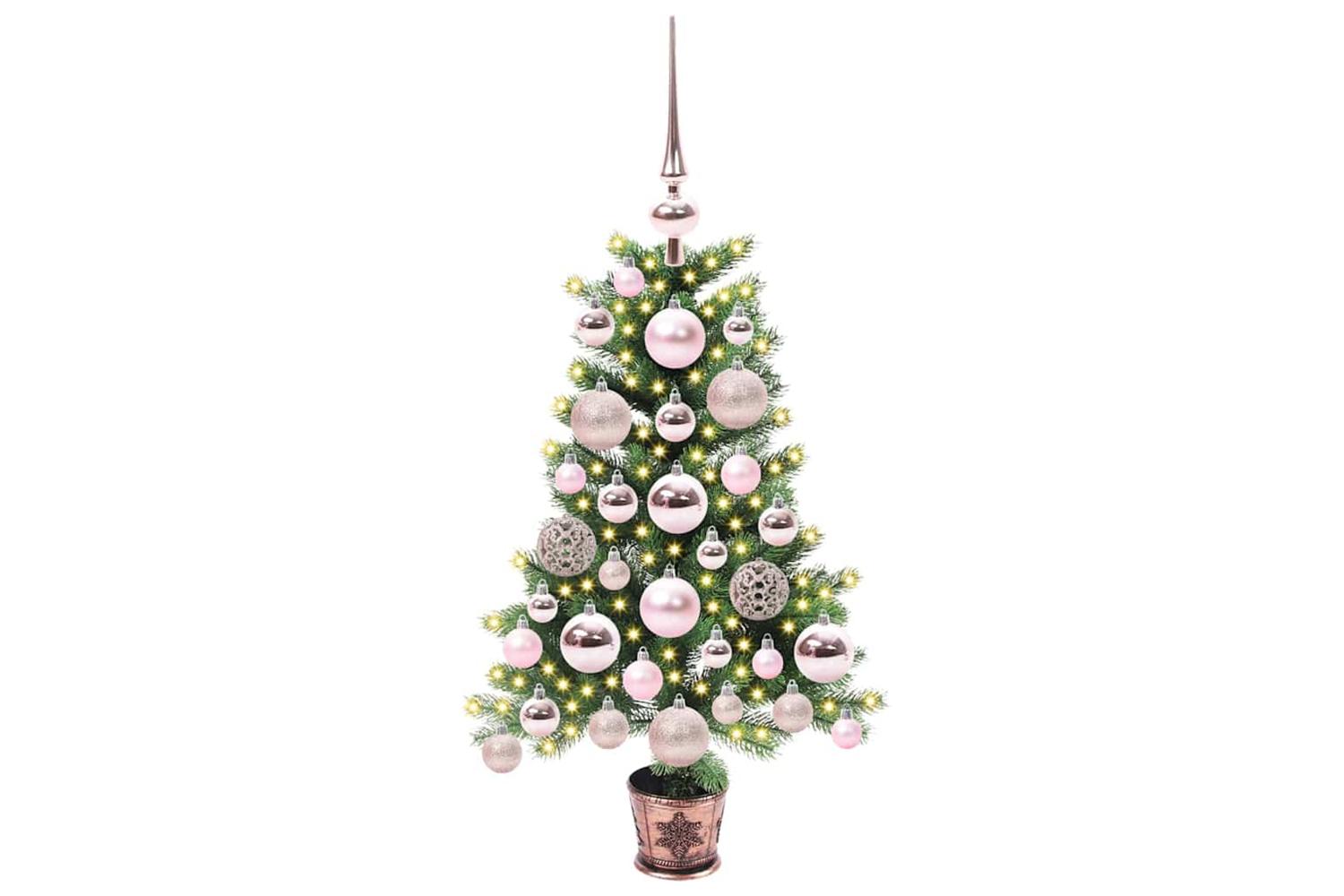 Vidaxl Christmas Tree With 150 Leds With Stand Green 65 Cm Pe-2