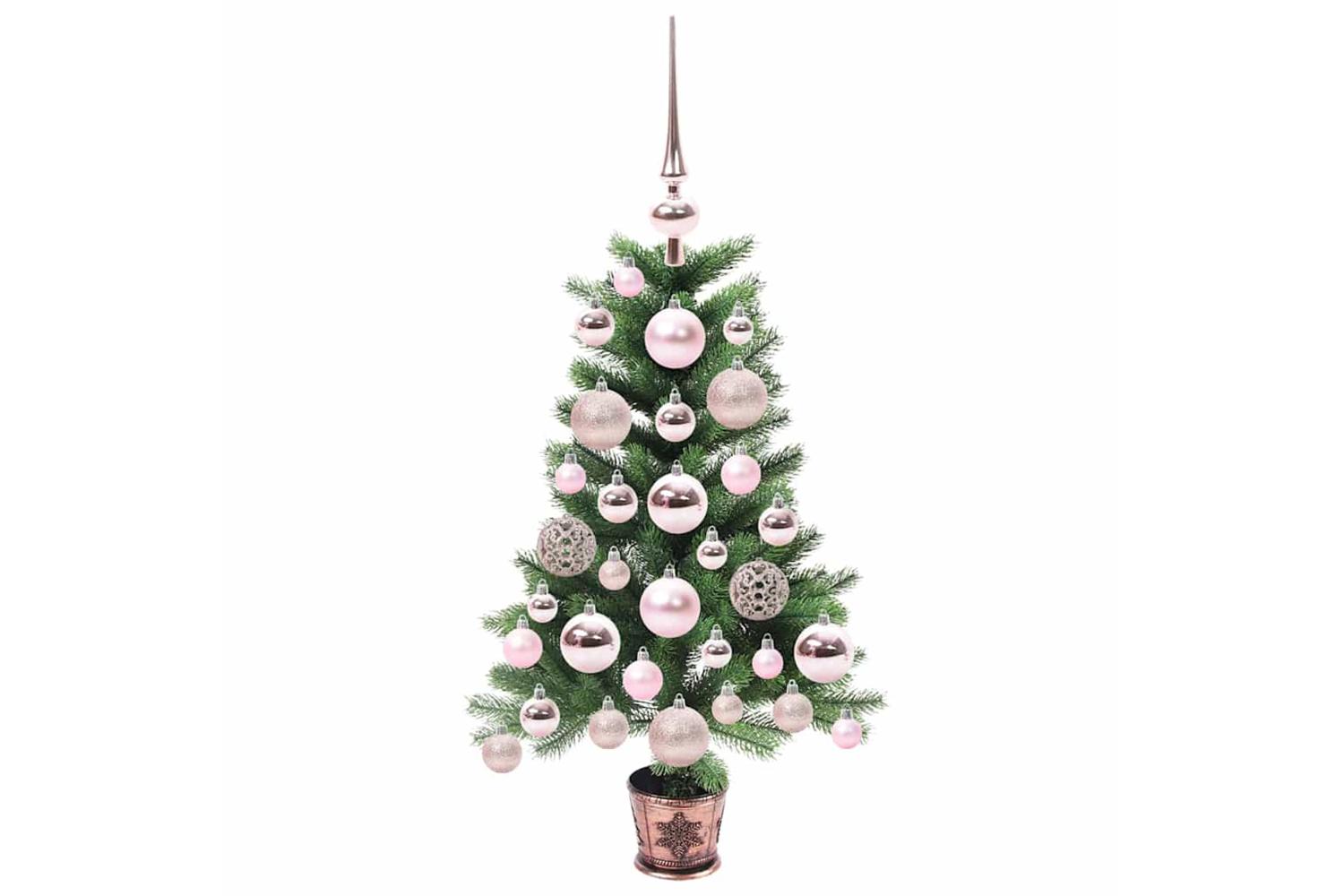 Vidaxl Christmas Tree With 150 Leds With Stand Green 65 Cm Pe-3