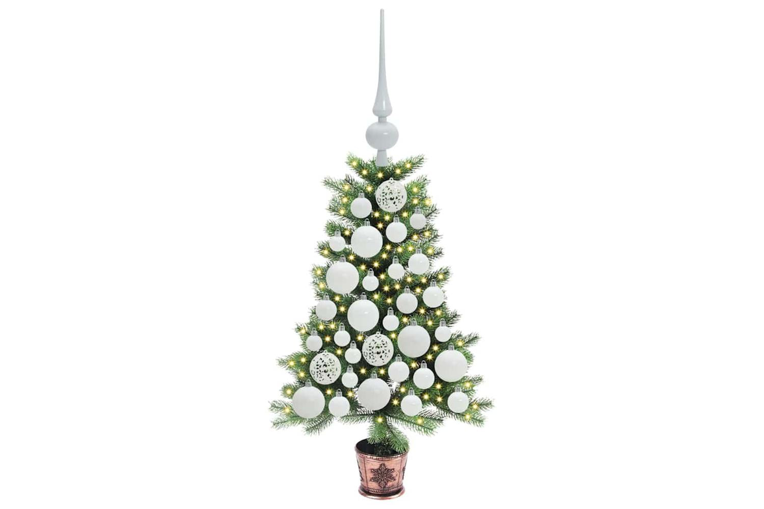 Vidaxl Christmas Tree With 150 Leds With Stand Green 65 Cm Pe-3