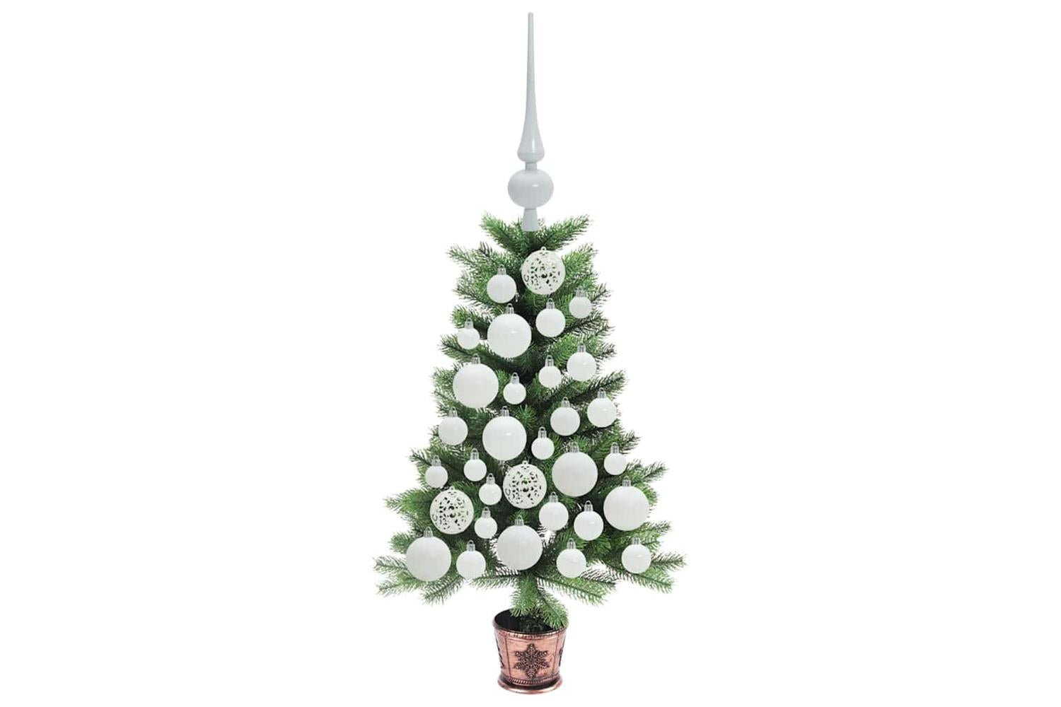 Vidaxl Christmas Tree With 150 Leds With Stand Green 65 Cm Pe-4