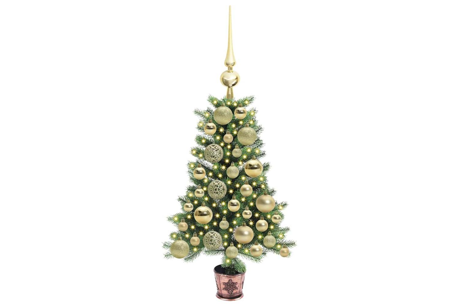 Vidaxl Christmas Tree With 150 Leds With Stand Green 65 Cm Pe-3