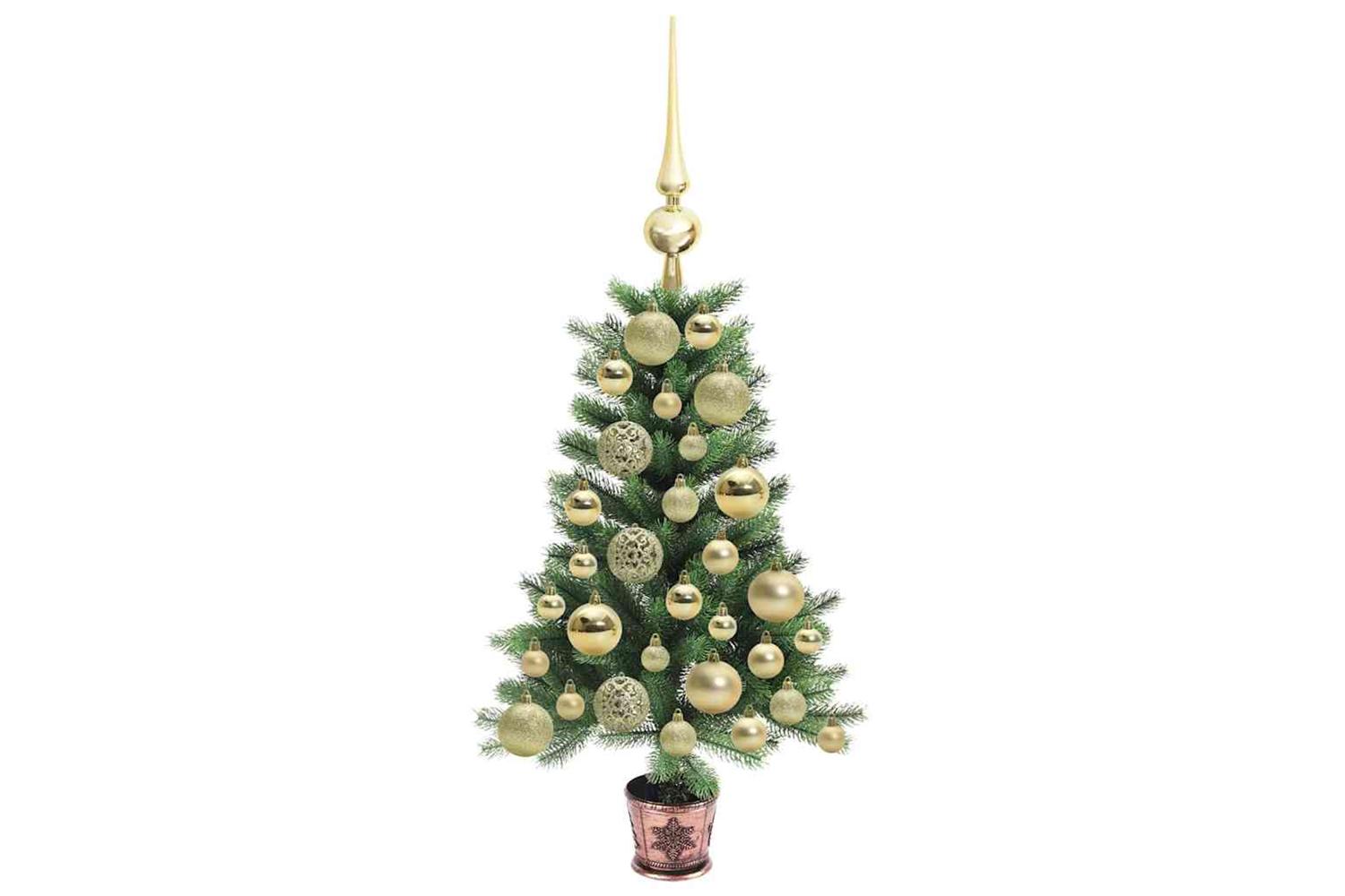 Vidaxl Christmas Tree With 150 Leds With Stand Green 65 Cm Pe-4