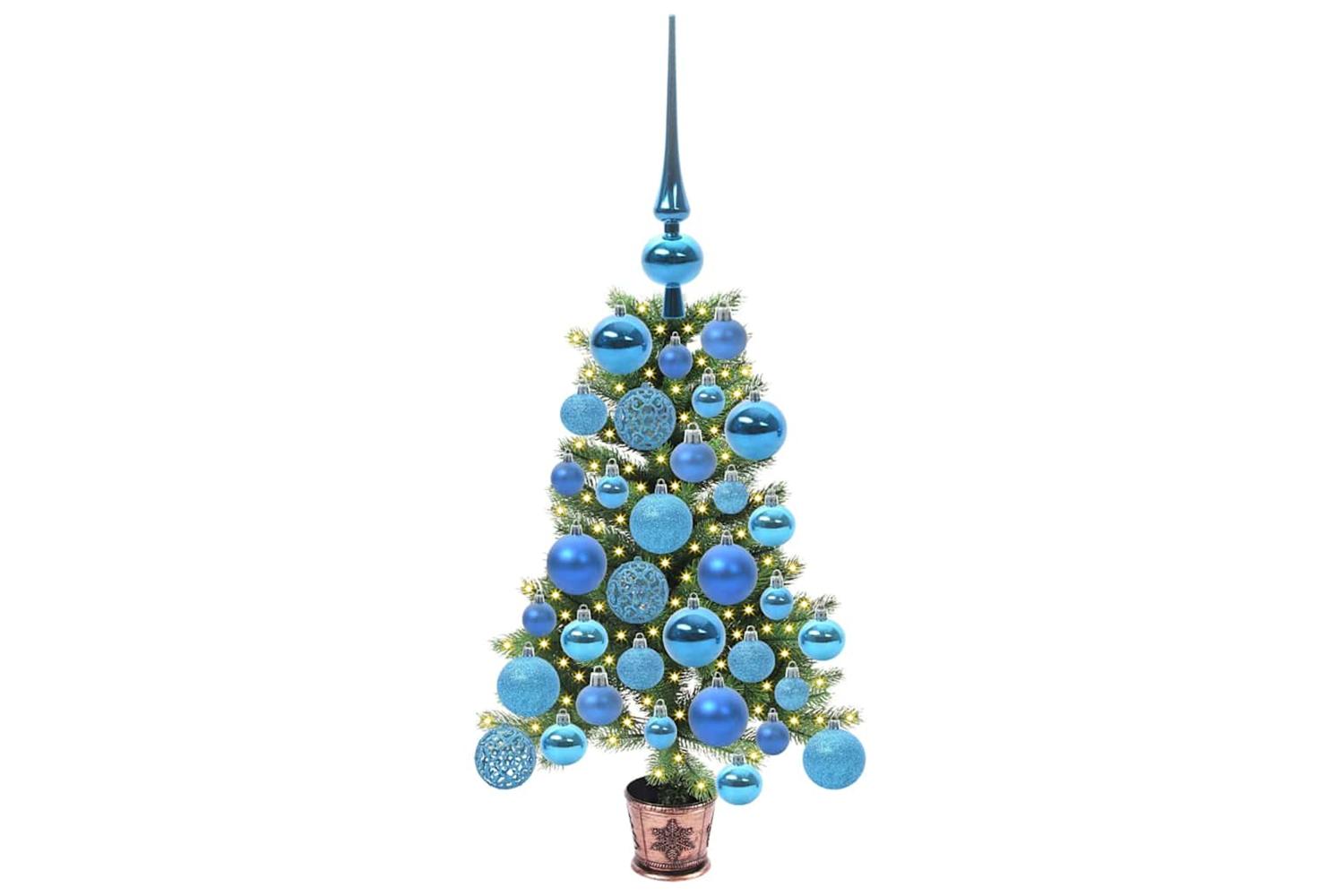Vidaxl Christmas Tree With 150 Leds With Stand Green 65 Cm Pe-3