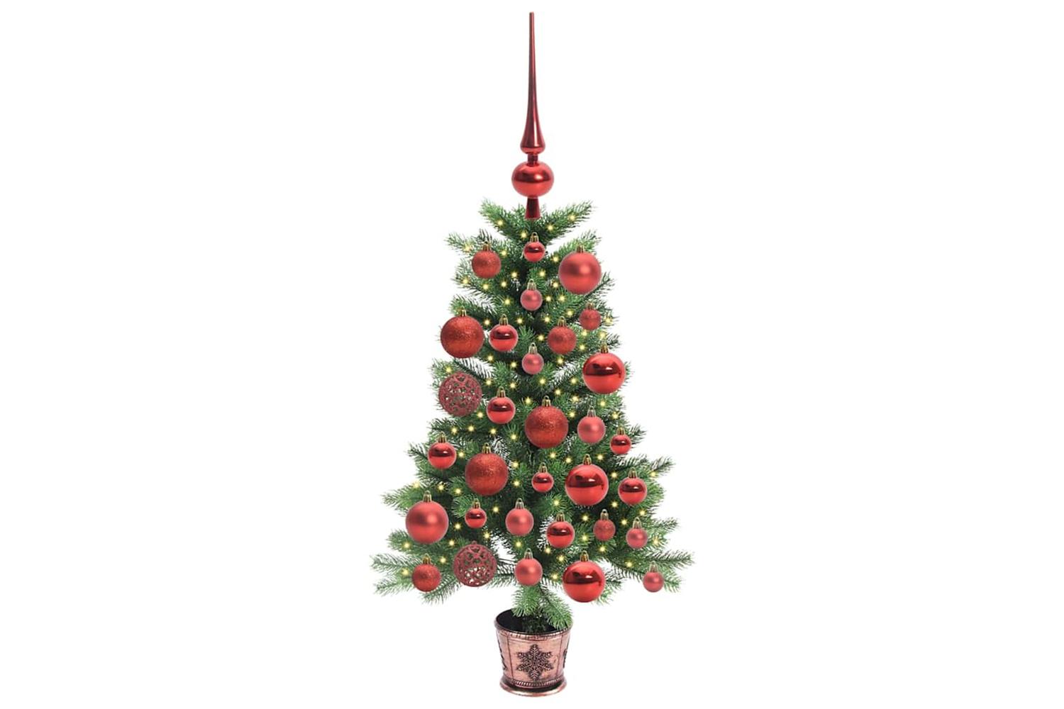 Vidaxl Christmas Tree With 150 Leds With Stand Green 90 Cm Pe-3