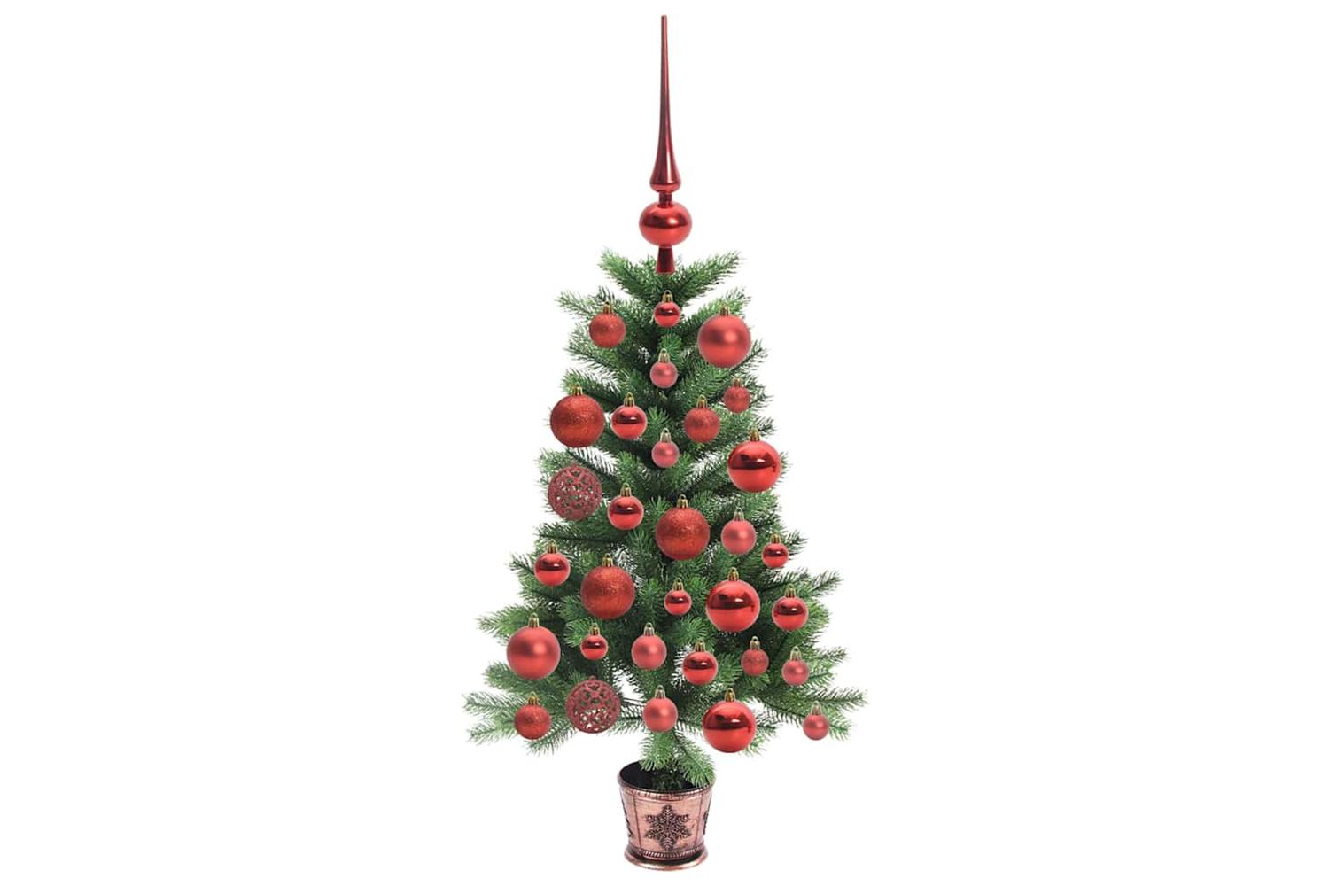 Vidaxl Christmas Tree With 150 Leds With Stand Green 90 Cm Pe-4
