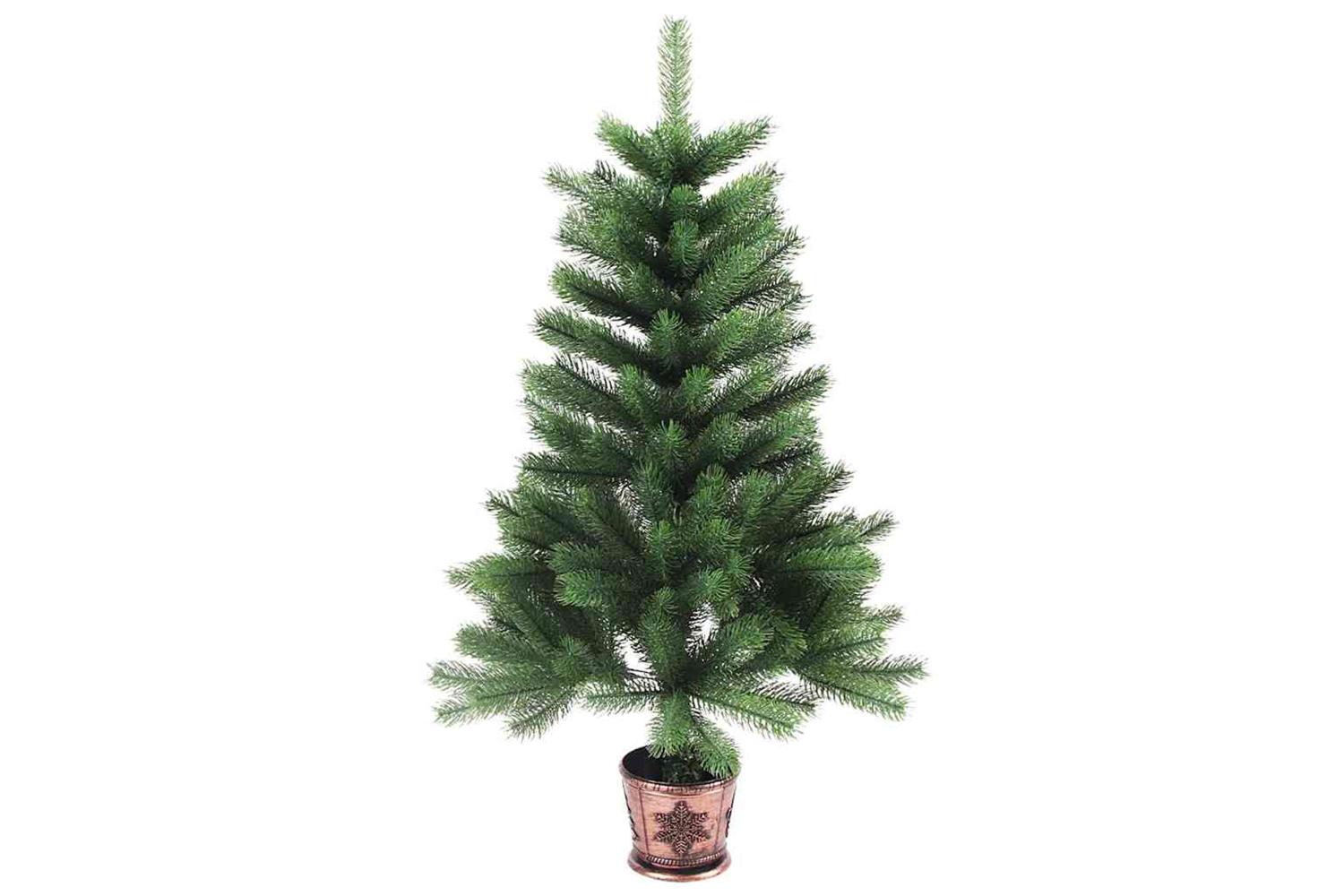 Vidaxl Christmas Tree With 150 Leds With Stand Green 90 Cm Pe-5