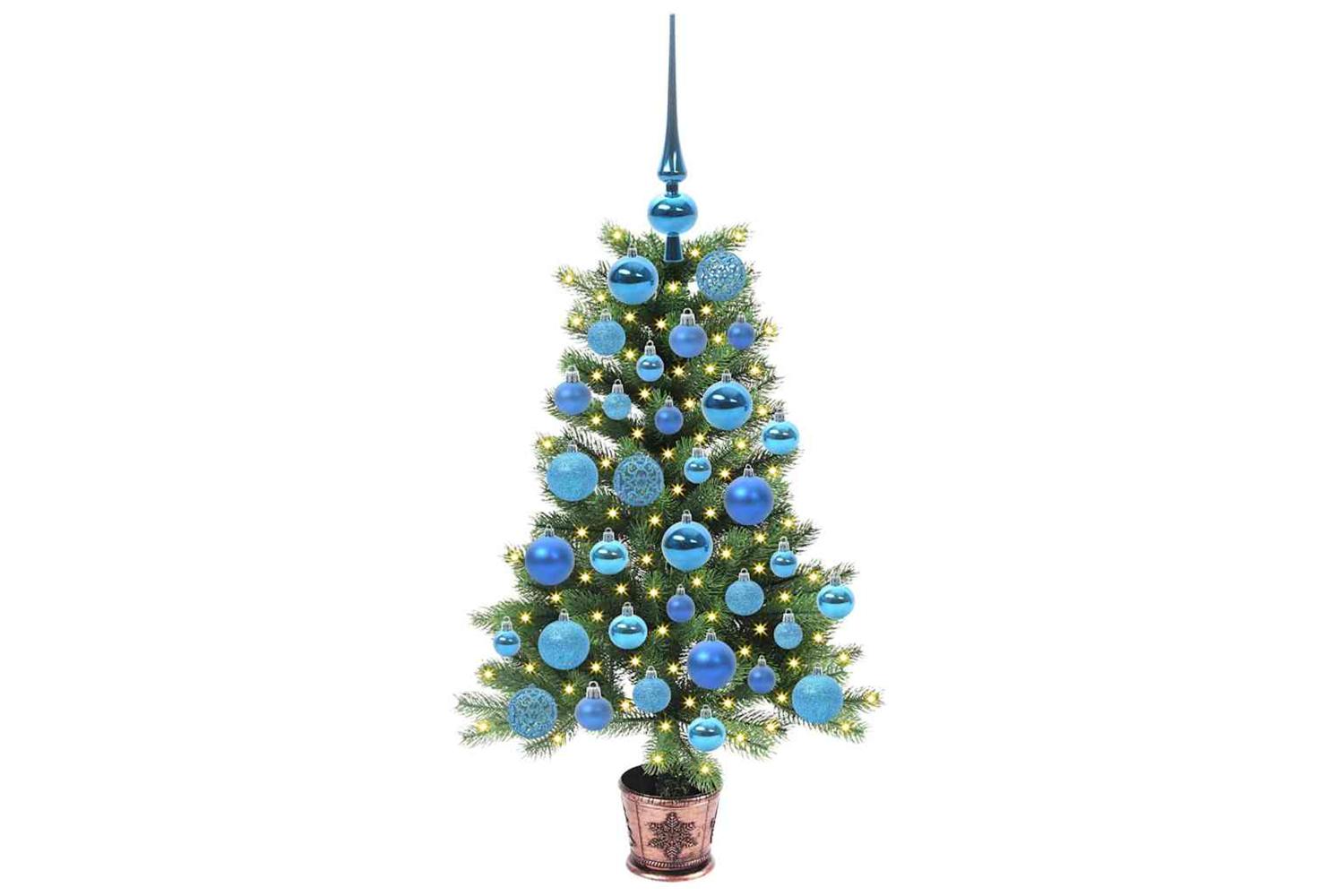 Vidaxl Christmas Tree With 150 Leds With Stand Green 90 Cm Pe-3