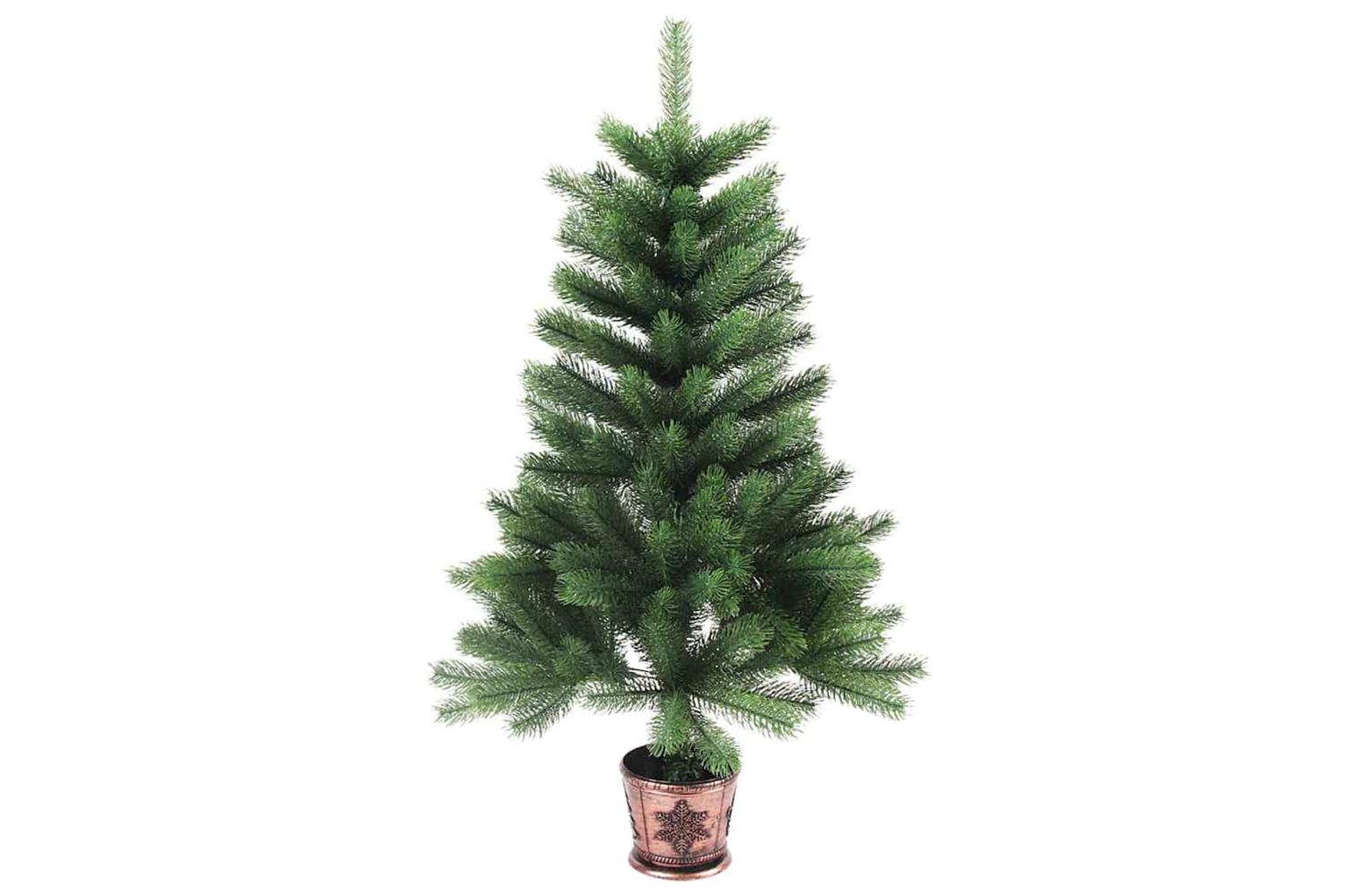Vidaxl Christmas Tree With 150 Leds With Stand Green 90 Cm Pe-5