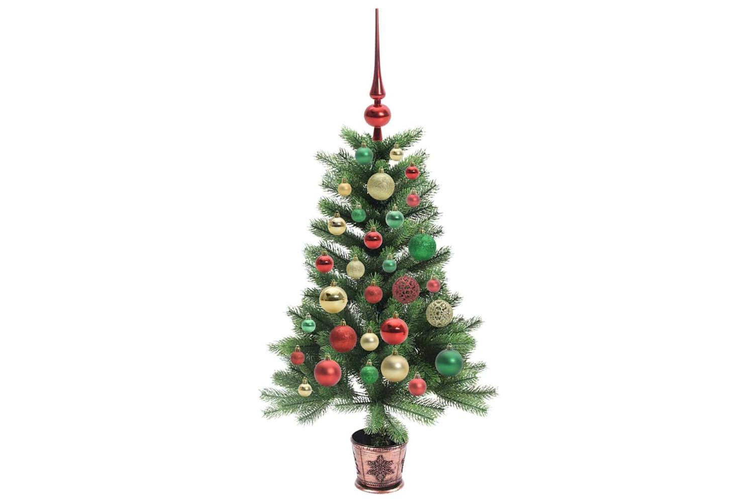 Vidaxl Christmas Tree With 150 Leds With Stand Green 90 Cm Pe-6