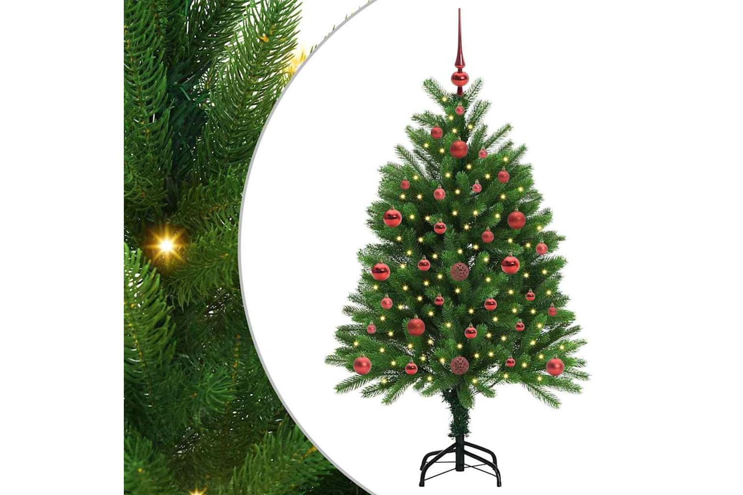 Vidaxl Christmas Tree With 150 Leds With Stand Green 120 Cm Pe