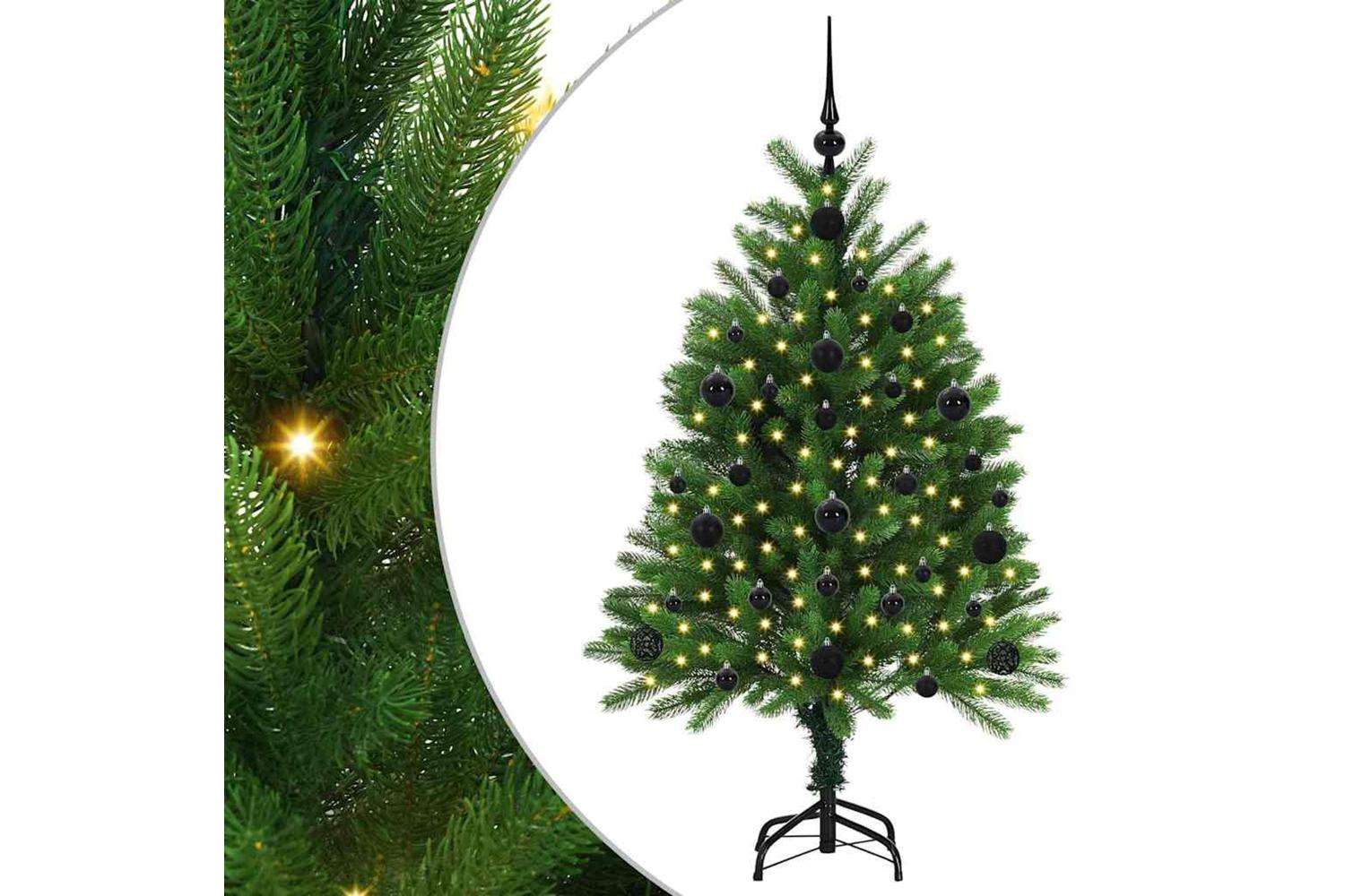 Vidaxl Christmas Tree With 150 Leds With Stand Green 120 Cm Pe-2