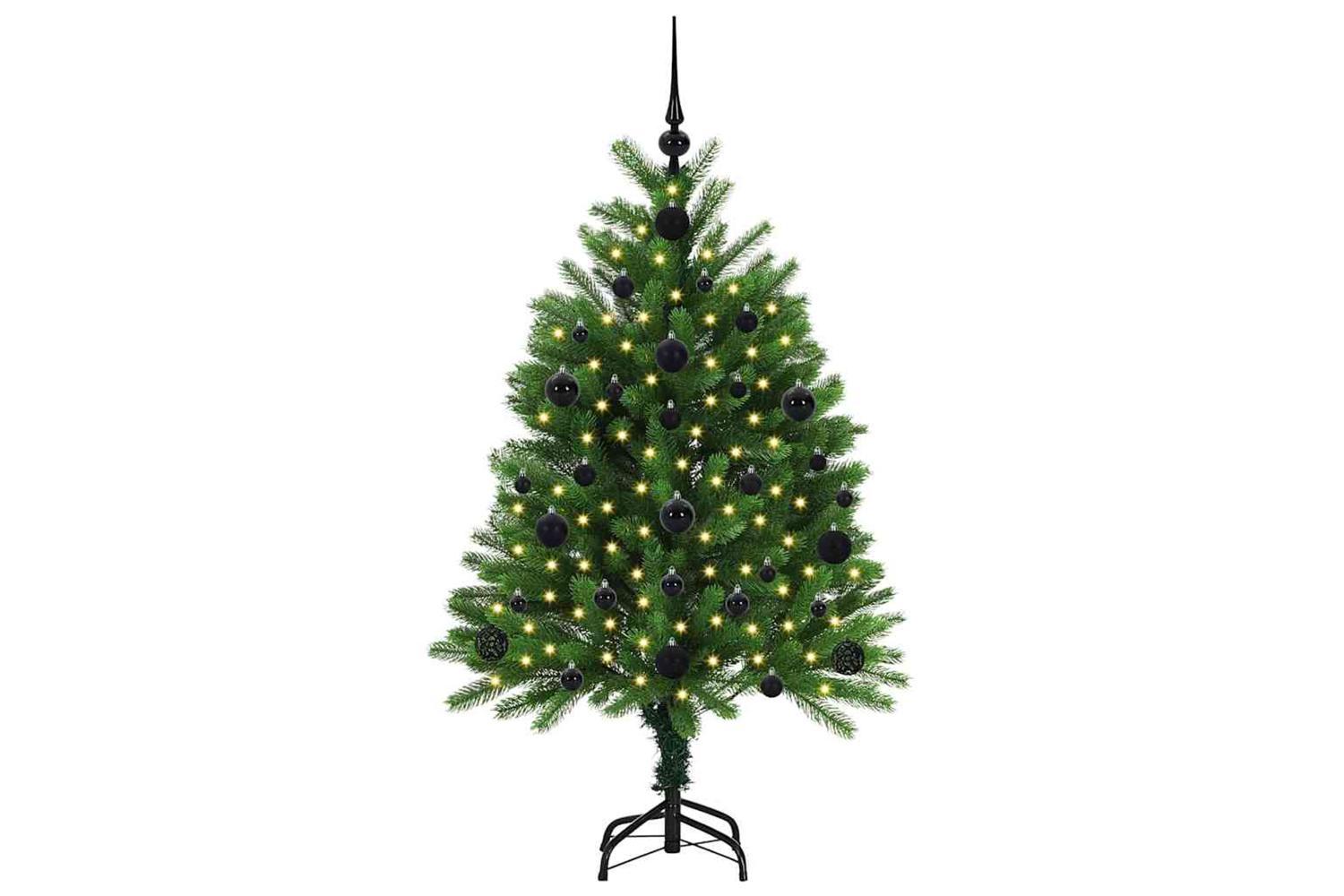 Vidaxl Christmas Tree With 150 Leds With Stand Green 120 Cm Pe-3