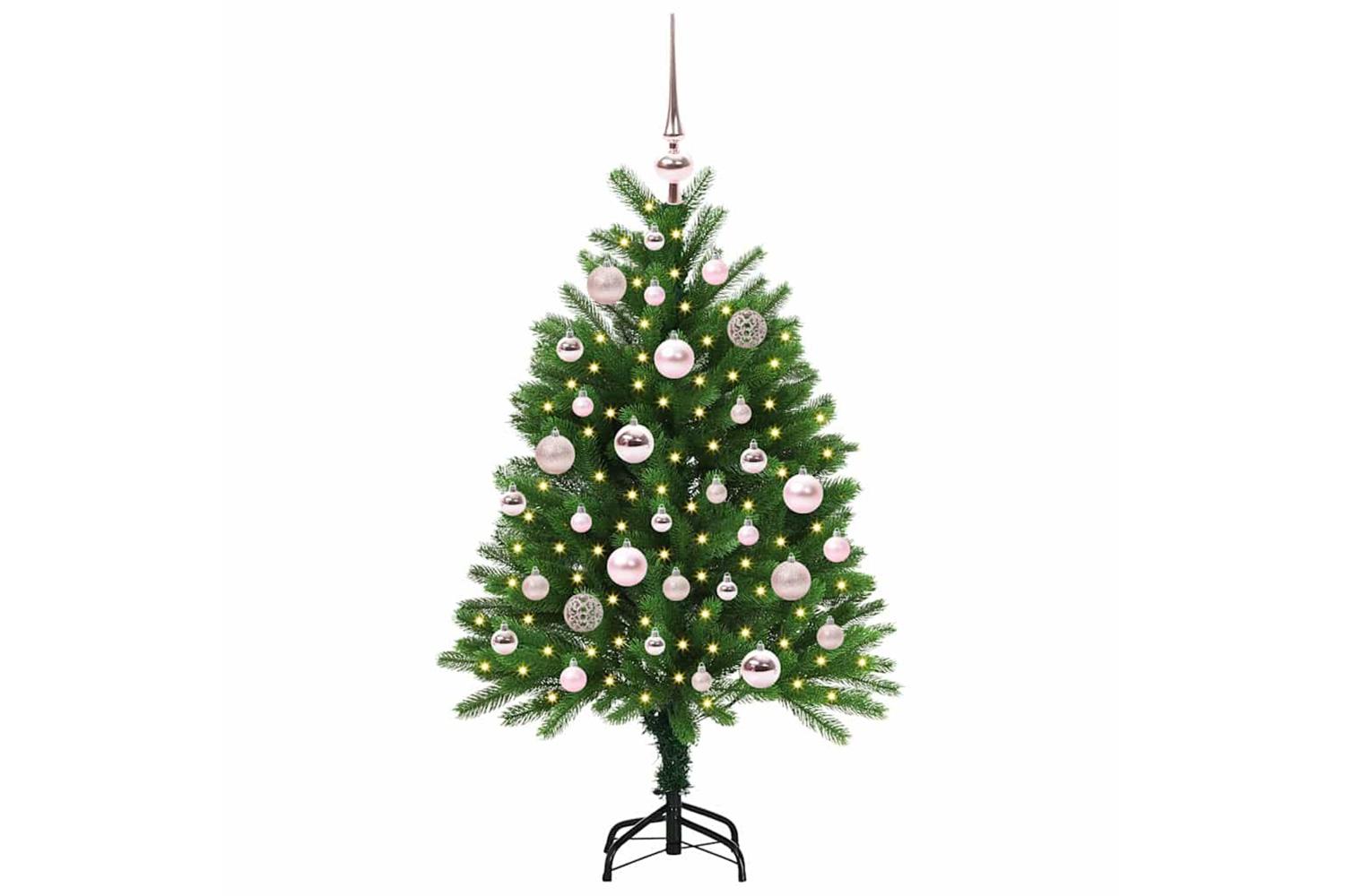 Vidaxl Christmas Tree With 150 Leds With Stand Green 120 Cm Pe-3
