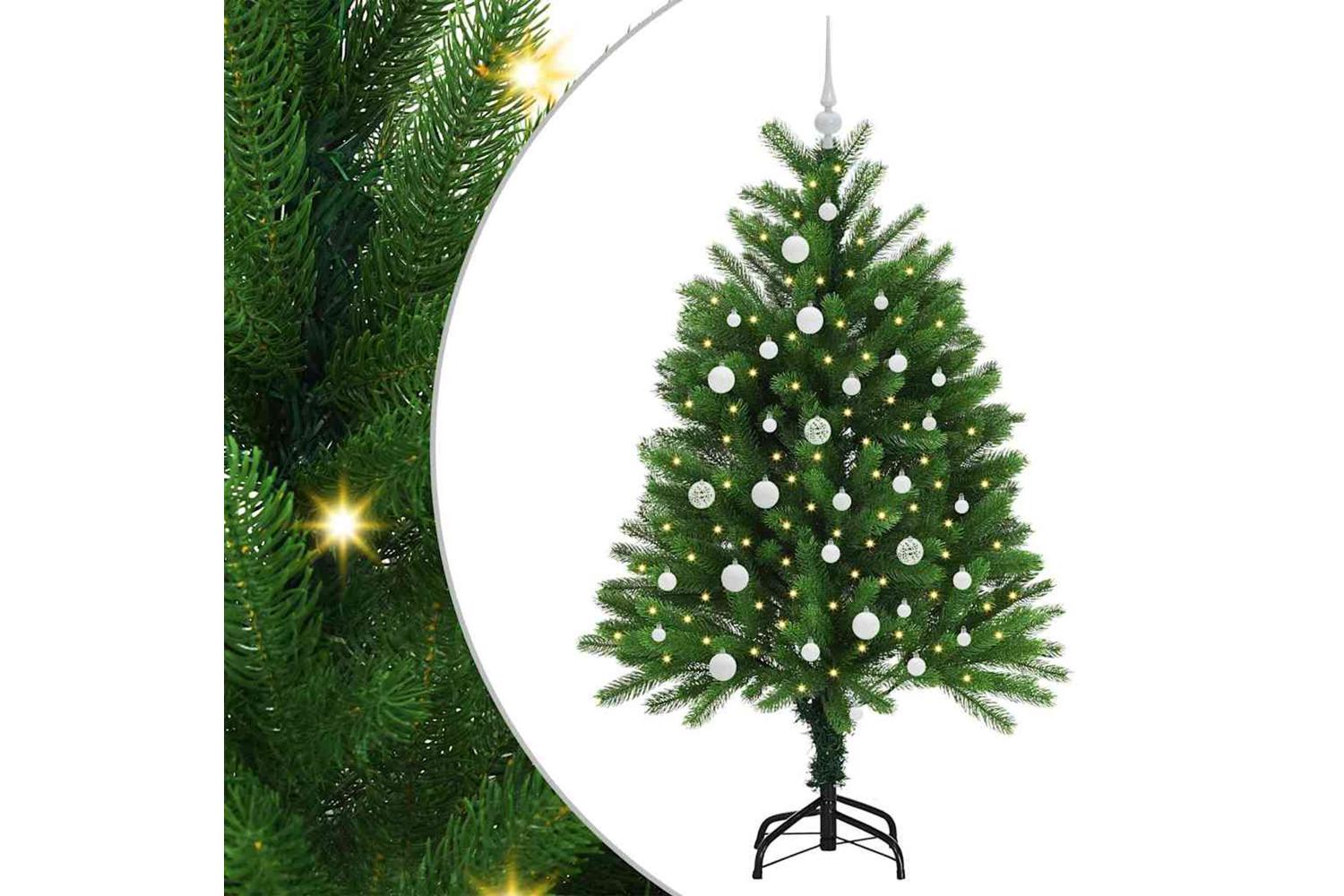 Vidaxl Christmas Tree With 150 Leds With Stand Green 120 Cm Pe-2