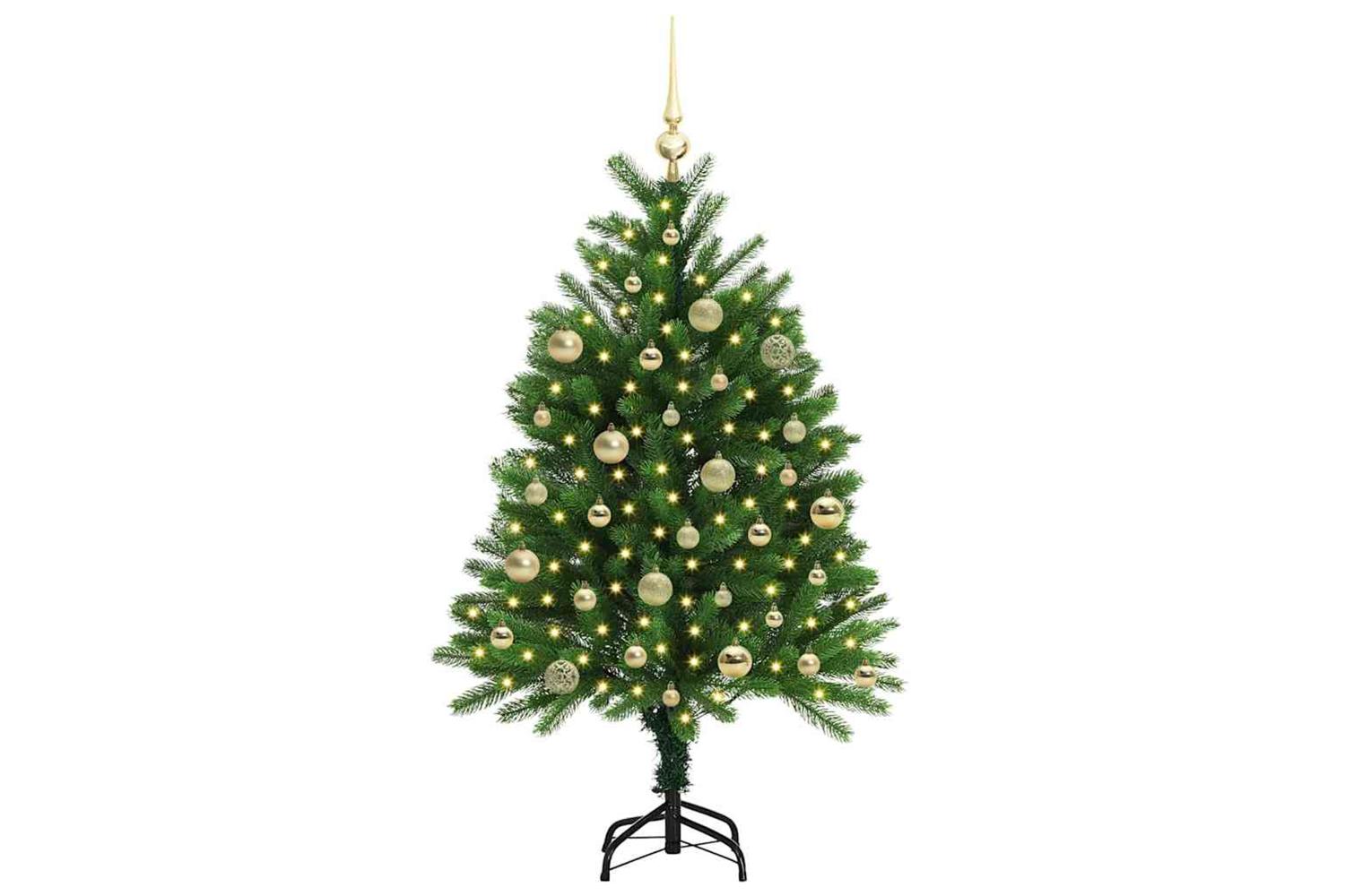 Vidaxl Christmas Tree With 150 Leds With Stand Green 120 Cm Pe-3