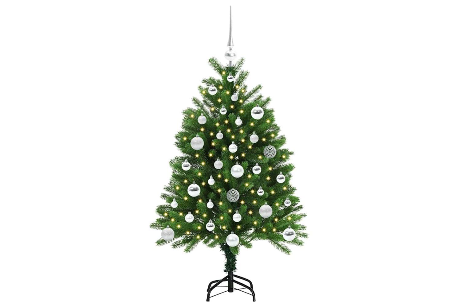 Vidaxl Christmas Tree With 150 Leds With Stand Green 120 Cm Pe-3