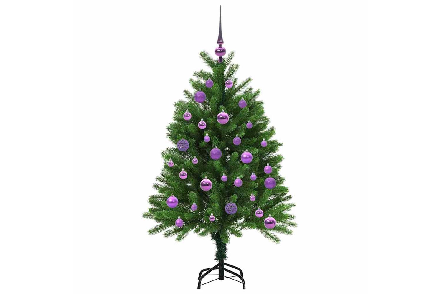 Vidaxl Christmas Tree With 150 Leds With Stand Green 120 Cm Pe-4