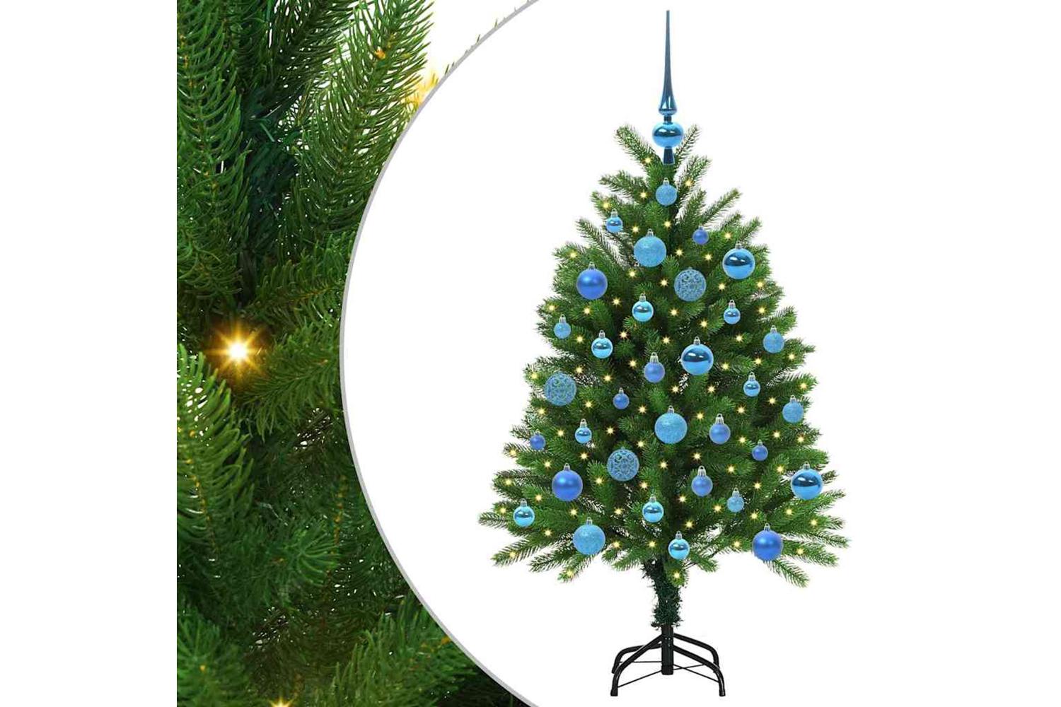 Vidaxl Christmas Tree With 150 Leds With Stand Green 120 Cm Pe-2