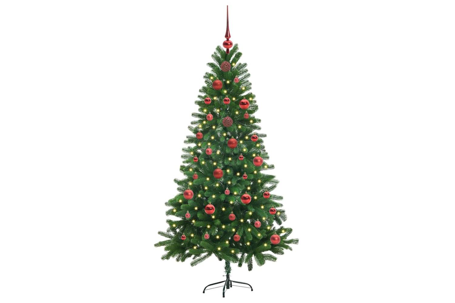 Vidaxl Christmas Tree With 150 Leds With Stand Green 150 Cm Pe-3