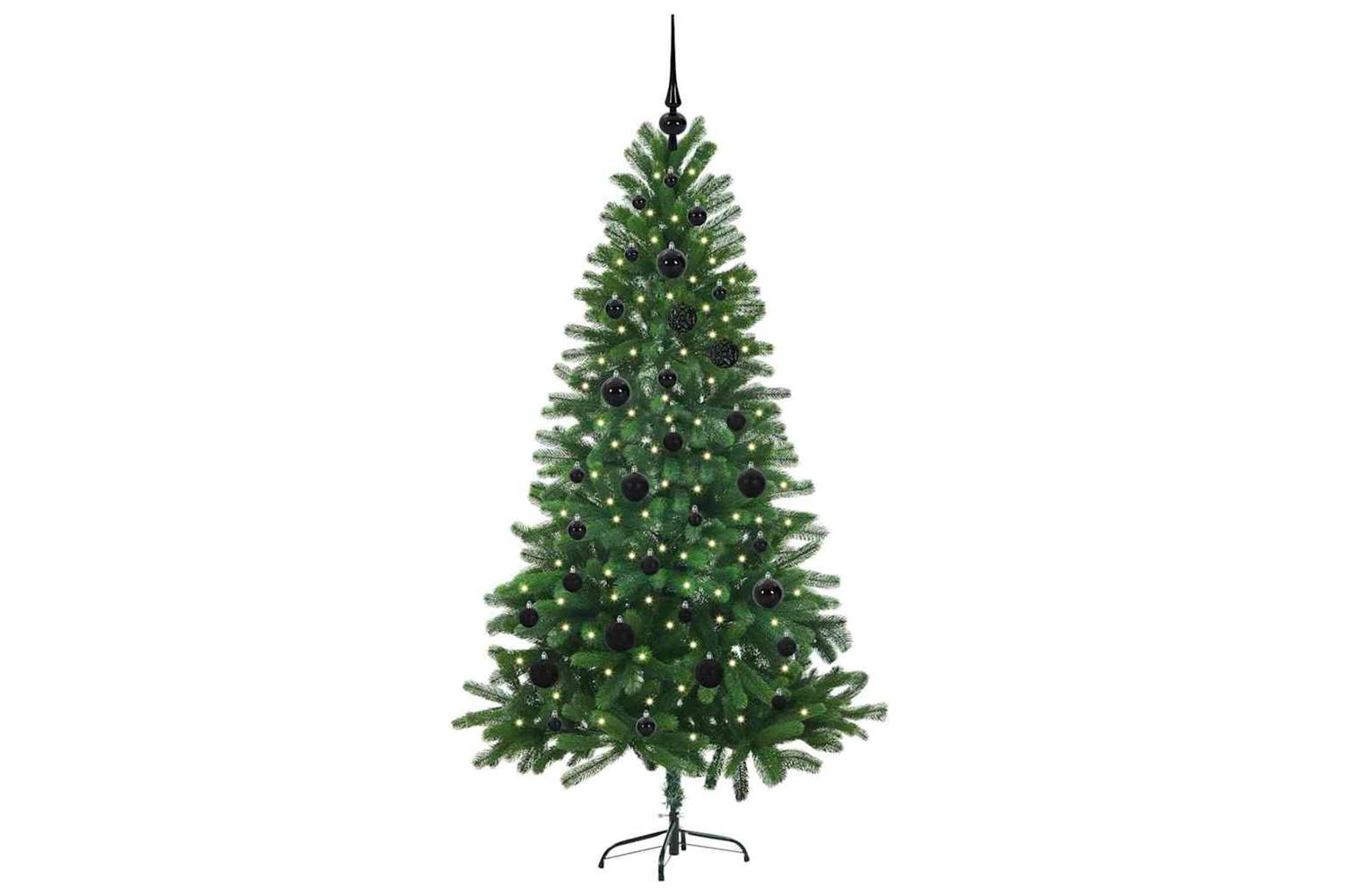 Vidaxl Christmas Tree With 150 Leds With Stand Green 150 Cm Pe-3