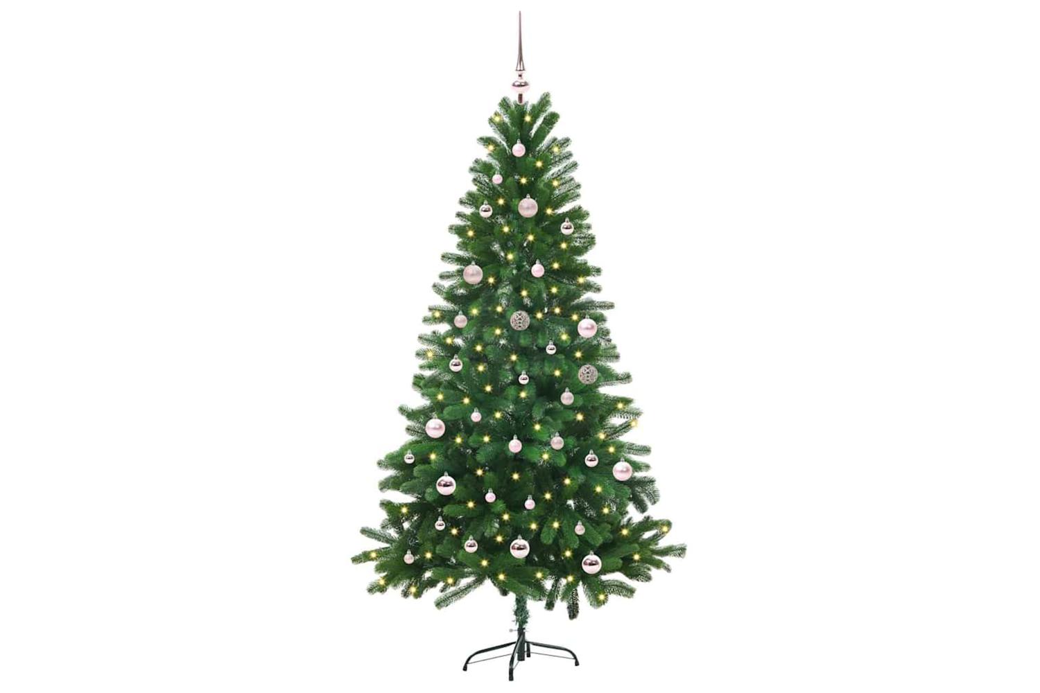 Vidaxl Christmas Tree With 150 Leds With Stand Green 150 Cm Pe-2