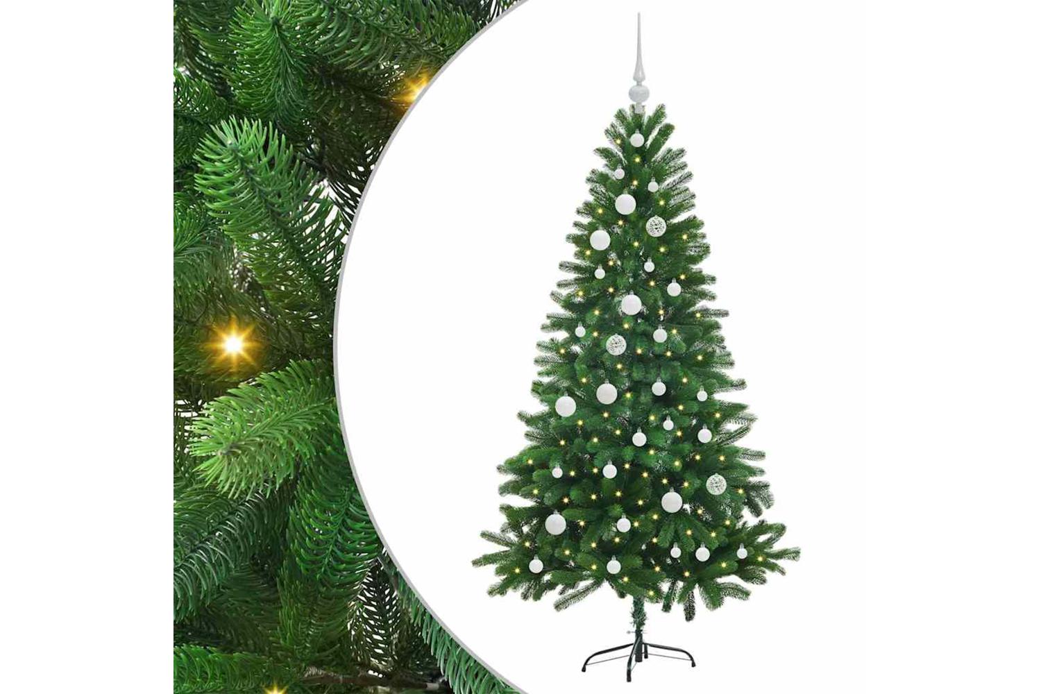 Vidaxl Christmas Tree With 150 Leds With Stand Green 150 Cm Pe-2