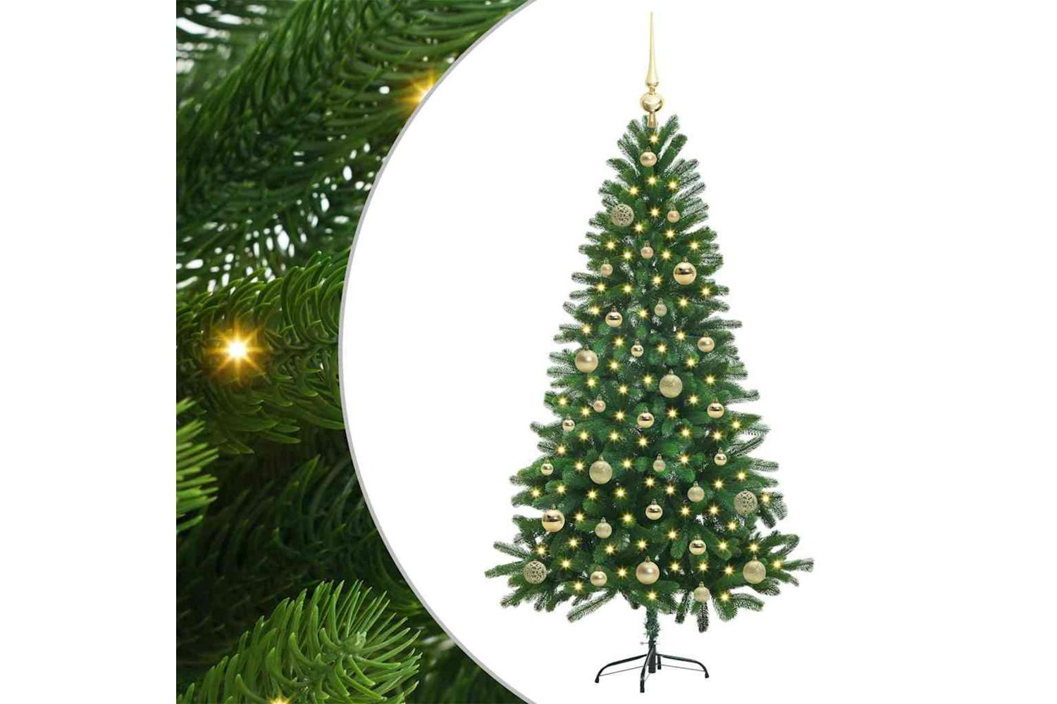 Vidaxl Christmas Tree With 150 Leds With Stand Green 150 Cm Pe-2