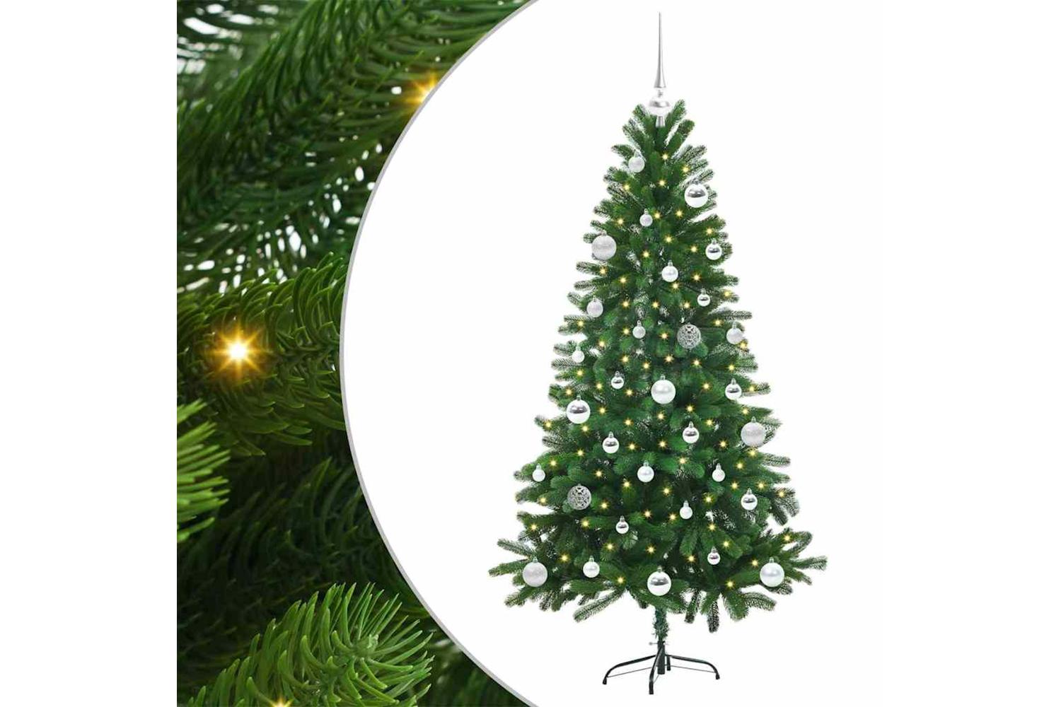 Vidaxl Christmas Tree With 150 Leds With Stand Green 150 Cm Pe
