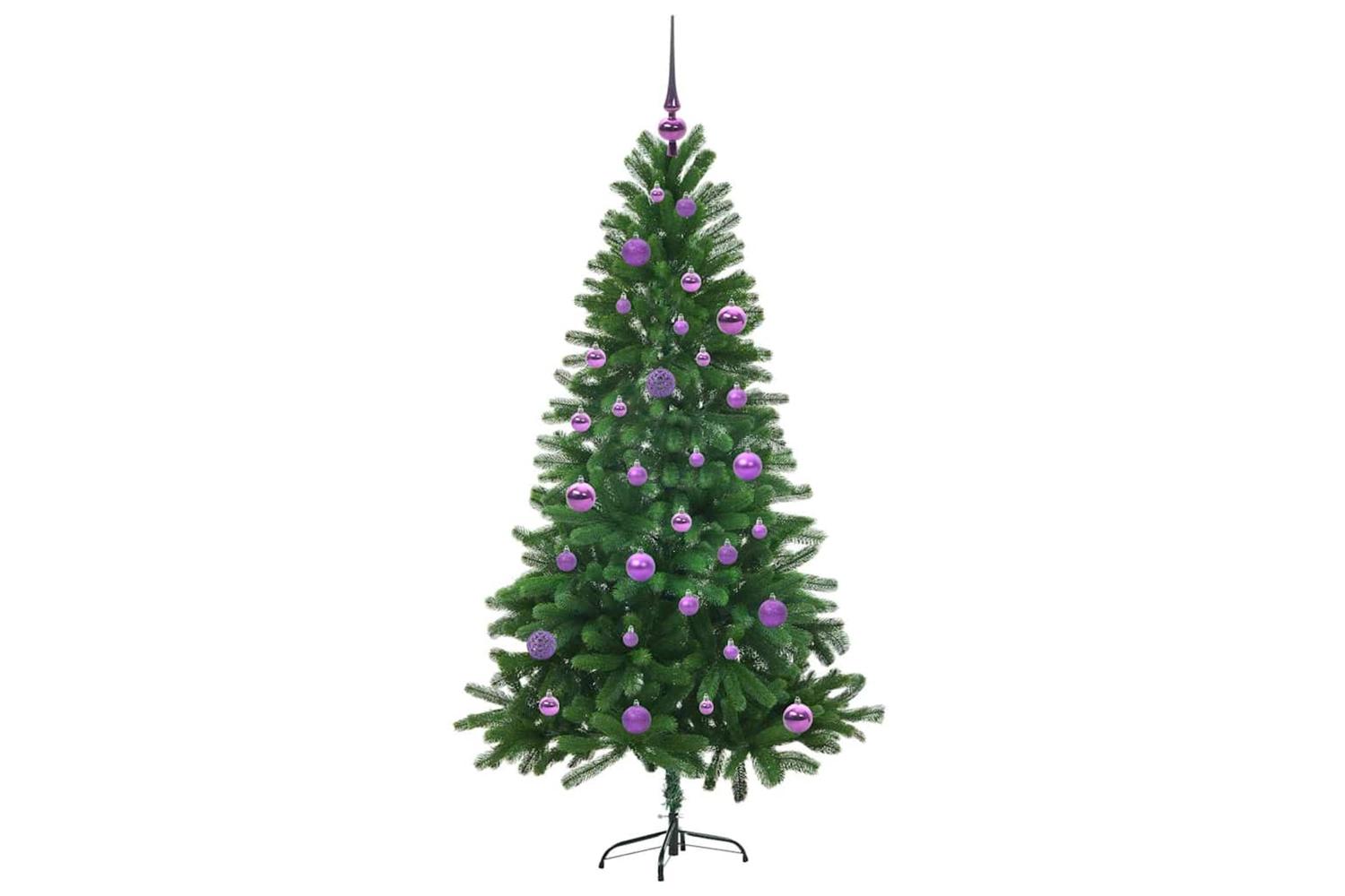 Vidaxl Christmas Tree With 150 Leds With Stand Green 150 Cm Pe-4