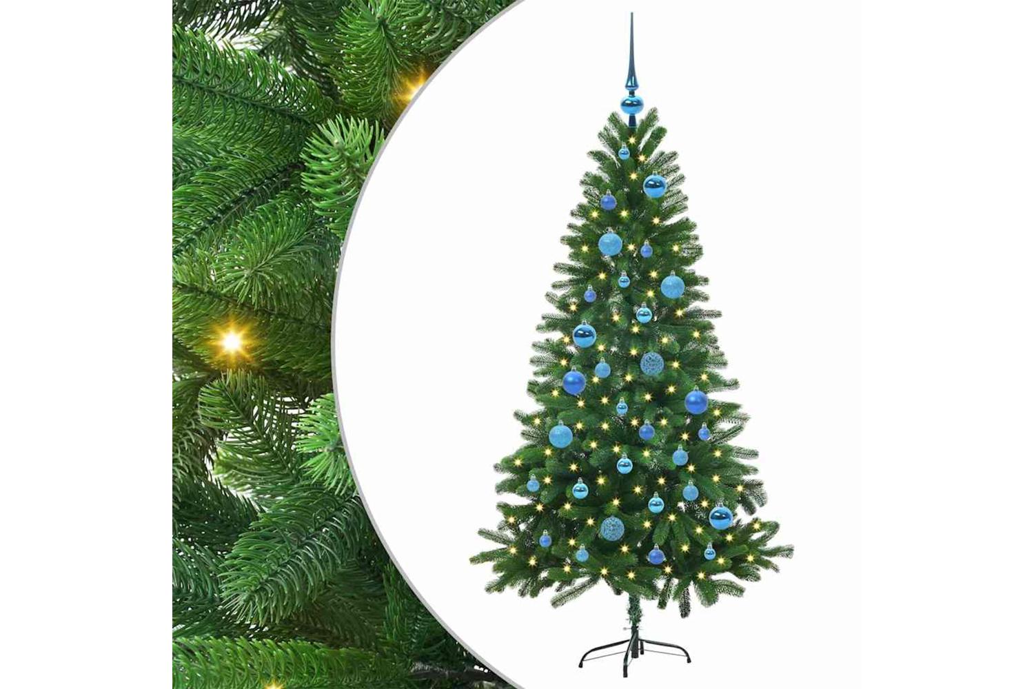 Vidaxl Christmas Tree With 150 Leds With Stand Green 150 Cm Pe-2
