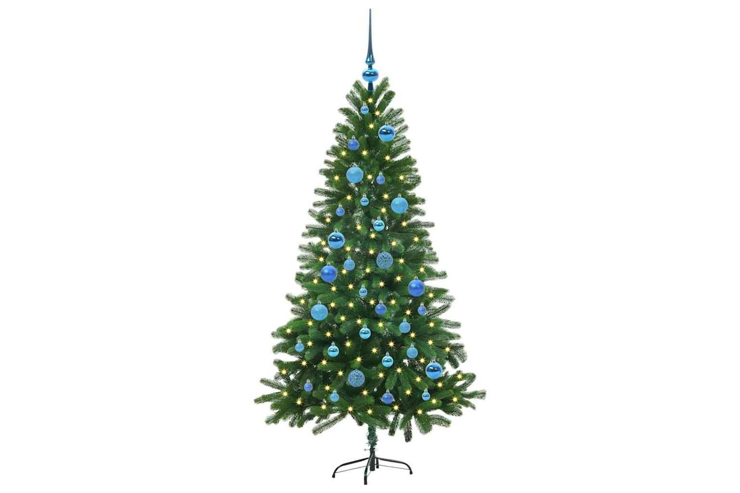 Vidaxl Christmas Tree With 150 Leds With Stand Green 150 Cm Pe-3