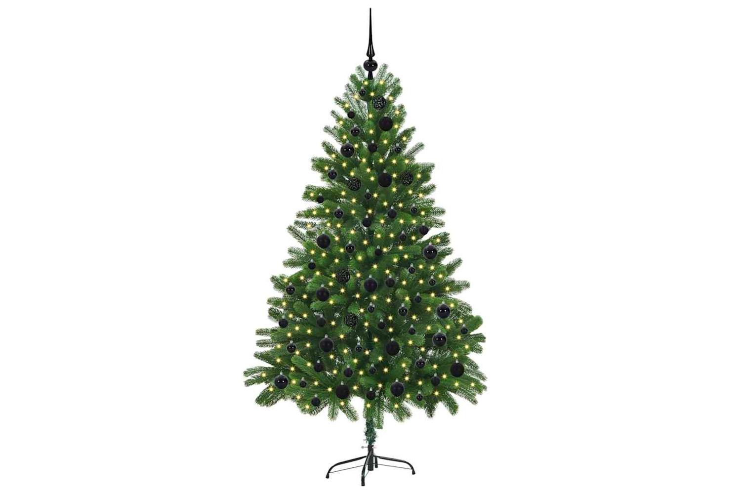 Vidaxl Christmas Tree With 300 Leds With Stand Green 180 Cm Pe-3