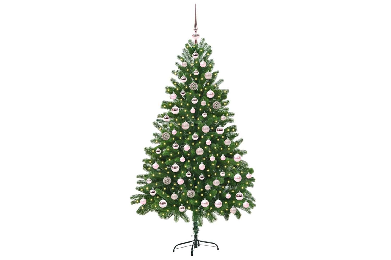 Vidaxl Christmas Tree With 300 Leds With Stand Green 180 Cm Pe-3
