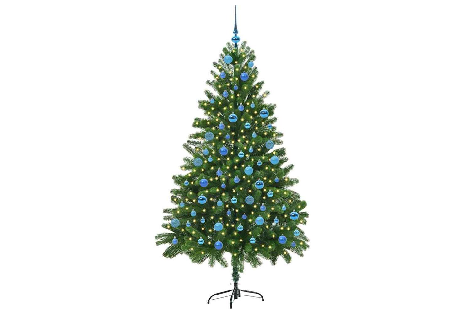 Vidaxl Christmas Tree With 300 Leds With Stand Green 180 Cm Pe-3
