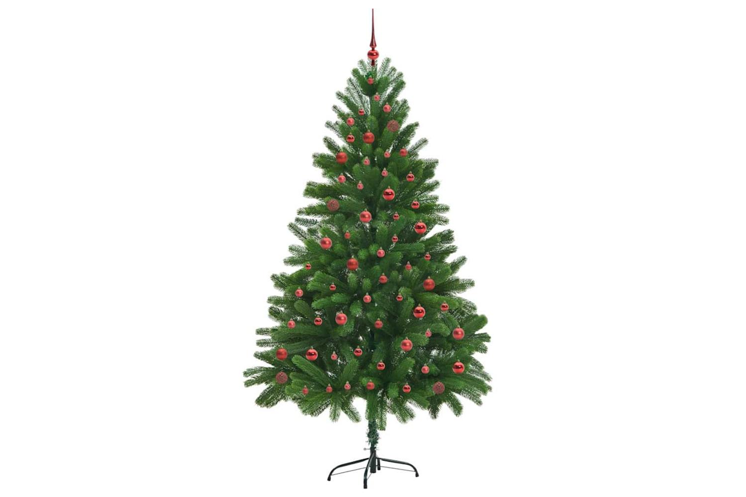 Vidaxl Christmas Tree With 300 Leds With Stand Green 210 Cm Pe-4