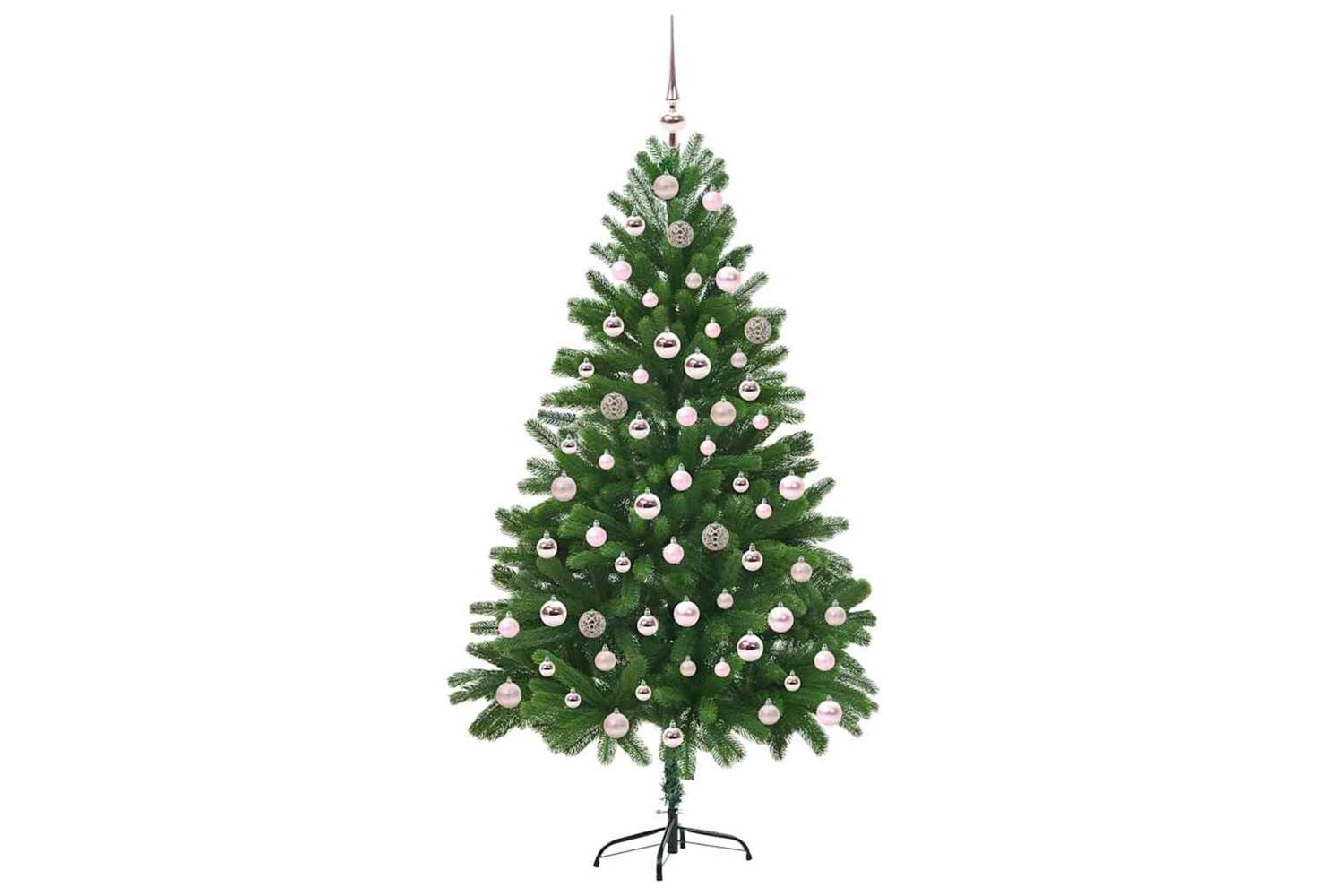 Vidaxl Christmas Tree With 300 Leds With Stand Green 210 Cm Pe-4