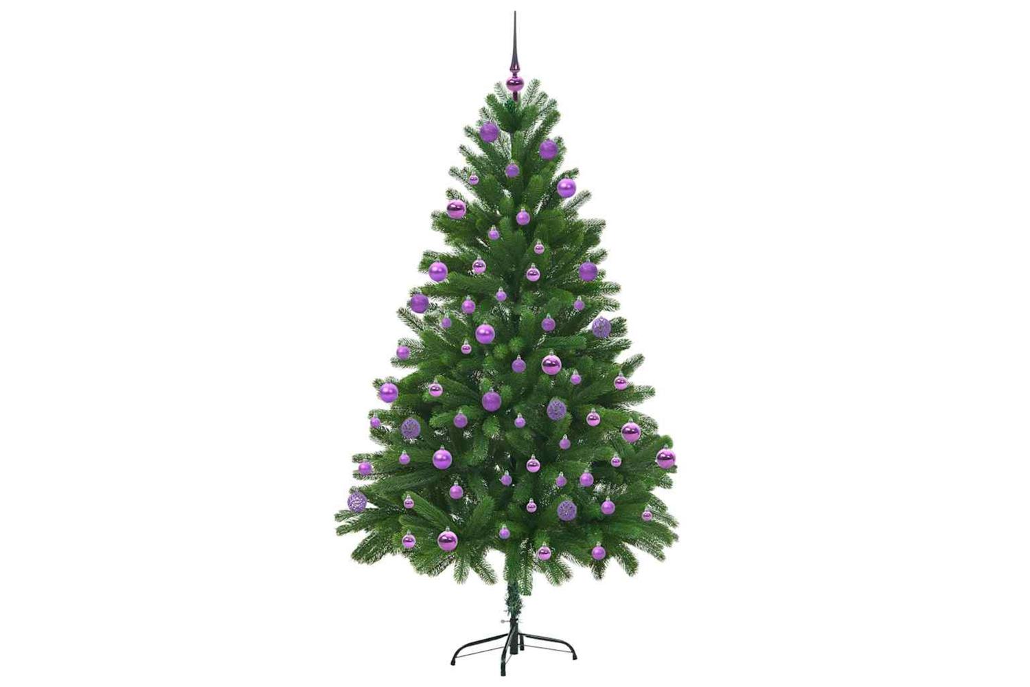 Vidaxl Christmas Tree With 300 Leds With Stand Green 210 Cm Pe-4