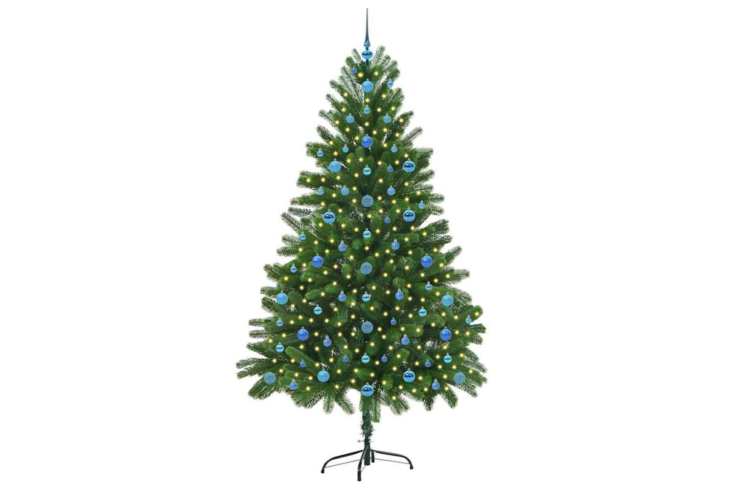 Vidaxl Christmas Tree With 300 Leds With Stand Green 210 Cm Pe-3
